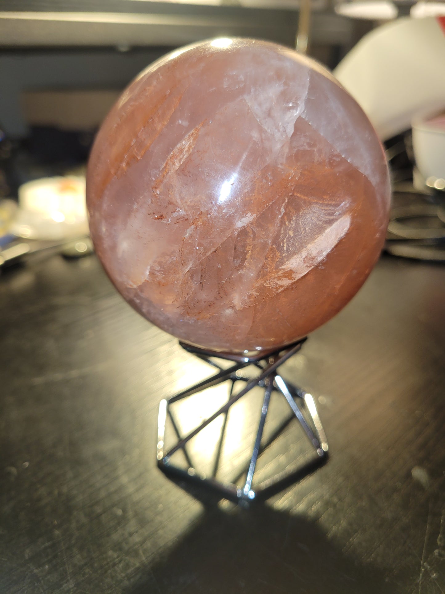 Fire Quartz Sphere