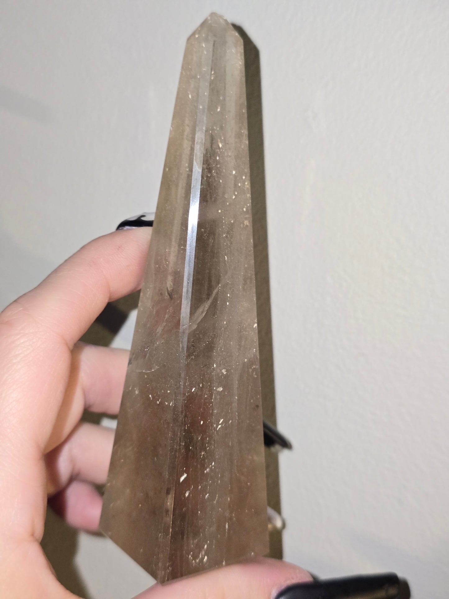 Light Smoky Quartz Obelisk | Clarity, Grounding & Gentle Strength