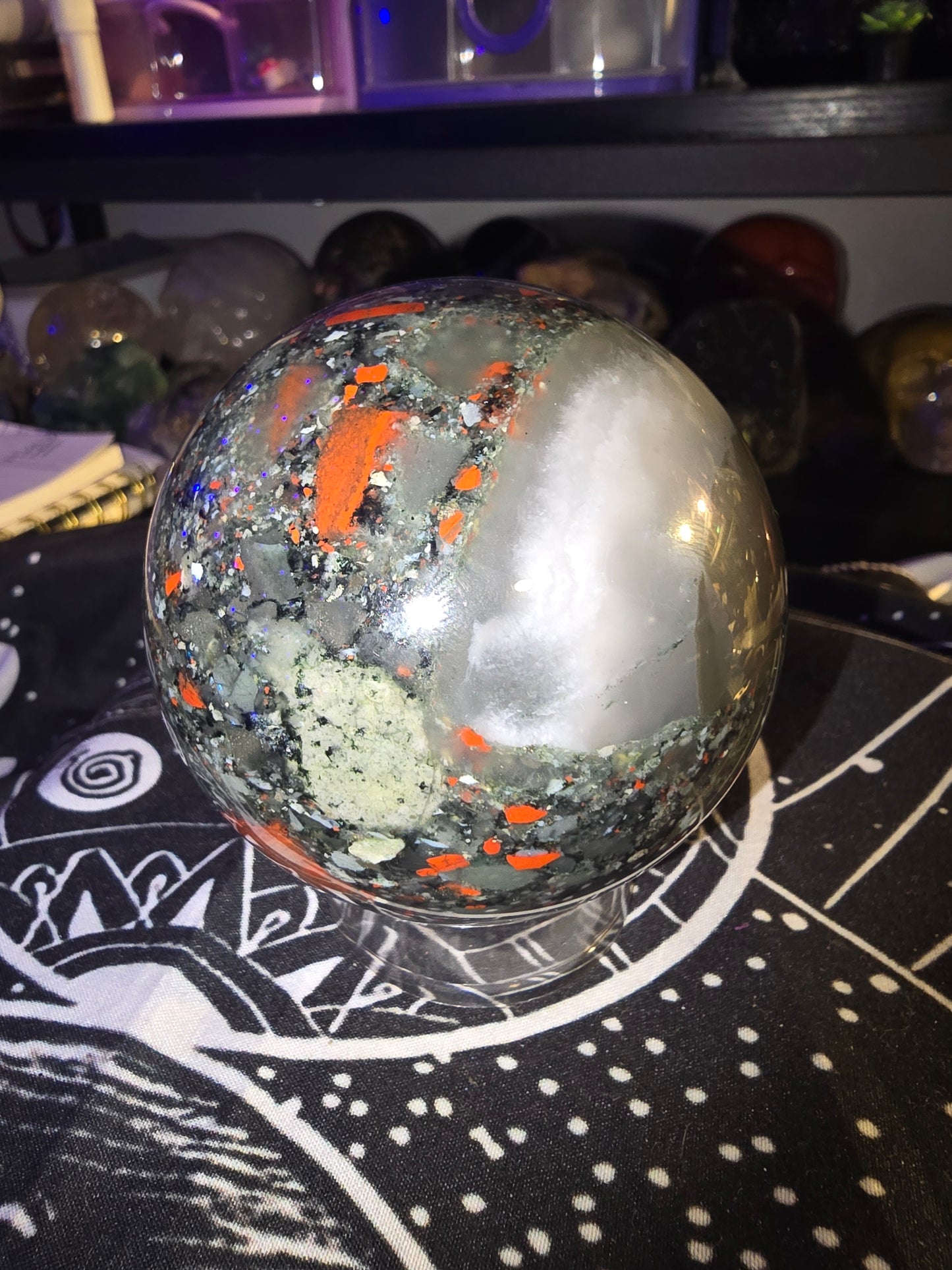 African Bloodstone Sphere 1