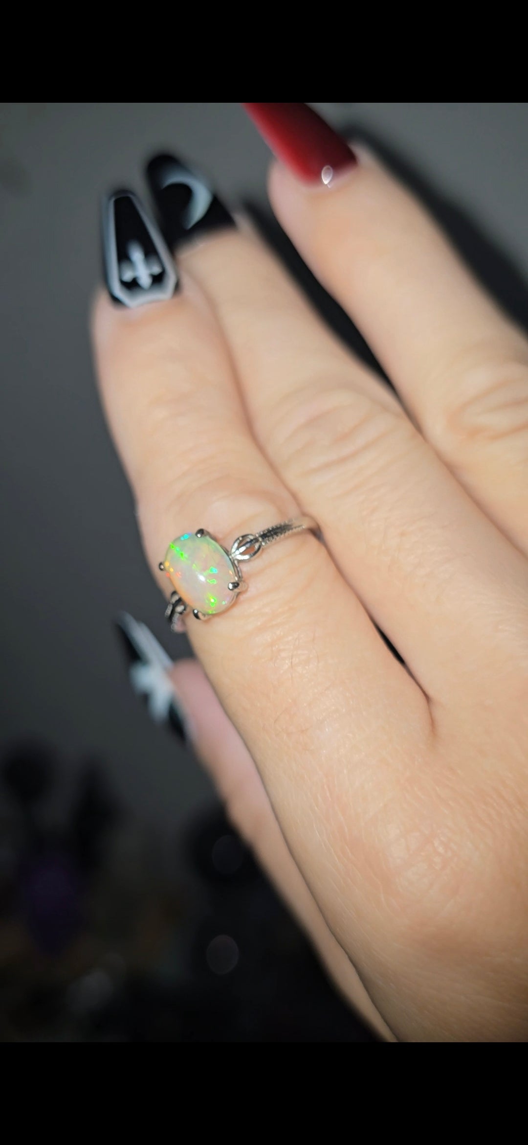 Opal Ring 925 Silver