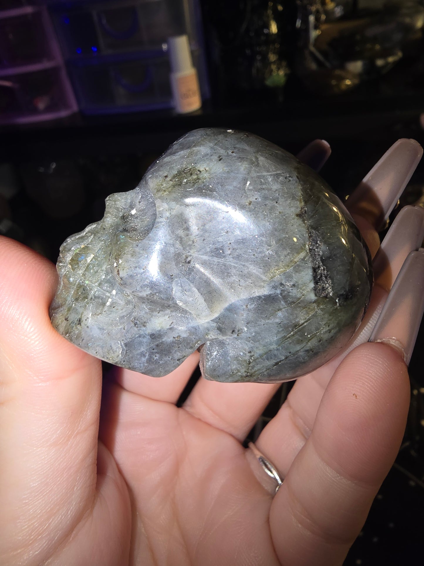 Labradorite Mini Skull 2