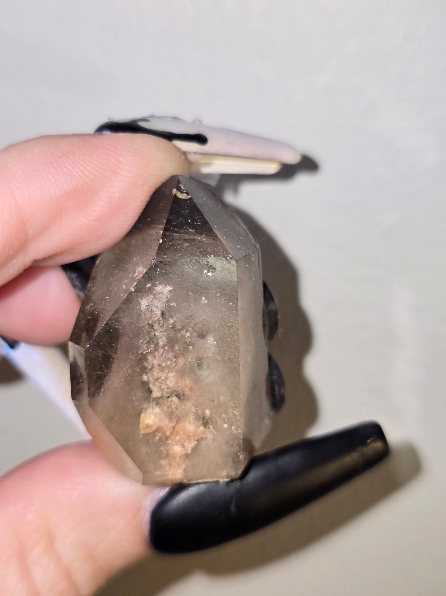Smoky Quartz Tower Magnet | Mini Crystal Tower Décor