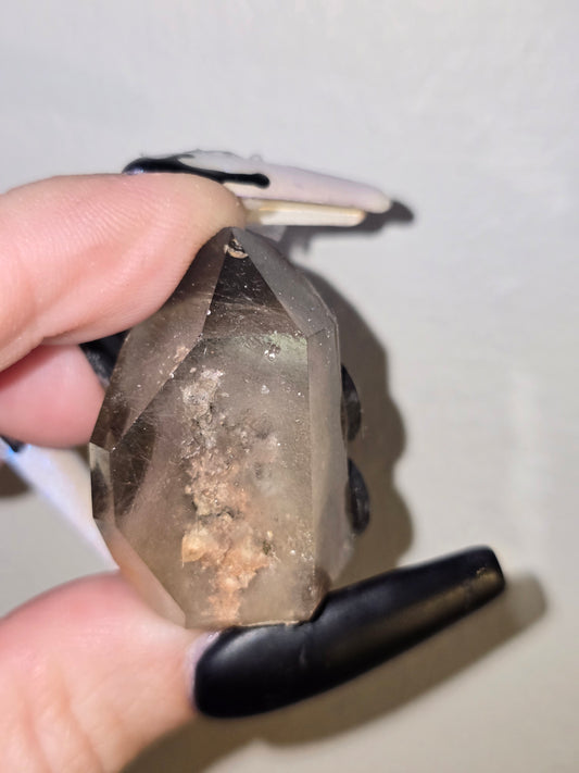 Smoky Quartz Tower Magnet | Mini Crystal Tower Décor