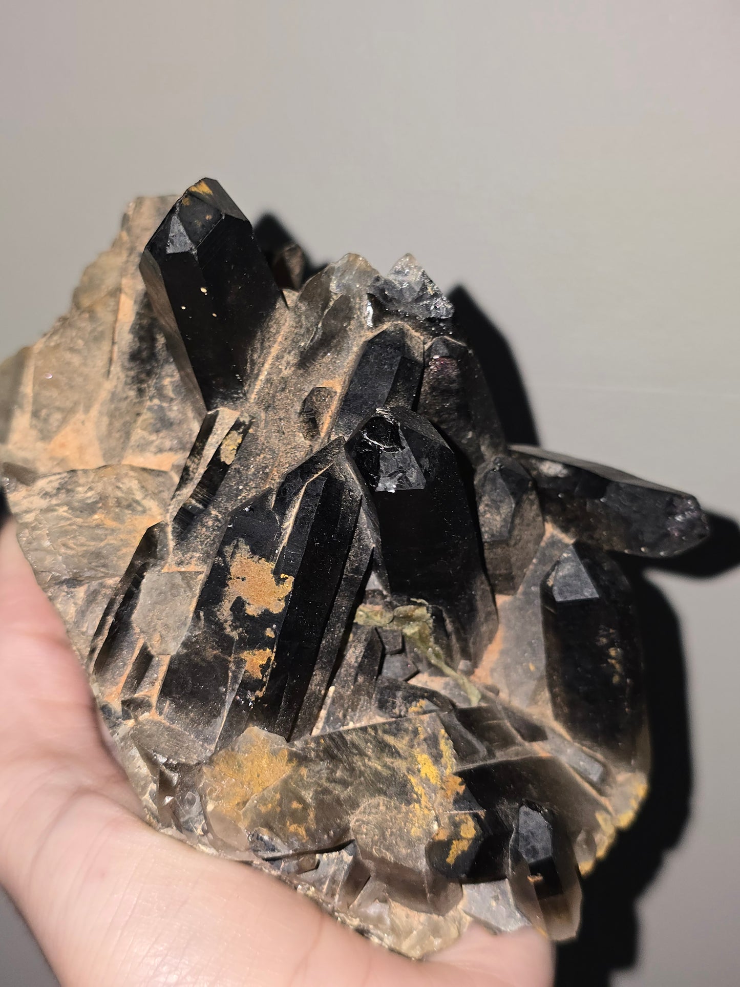 Dark Smoky Quartz Cluster | Grounding, Protection & Ancient Earth Energy