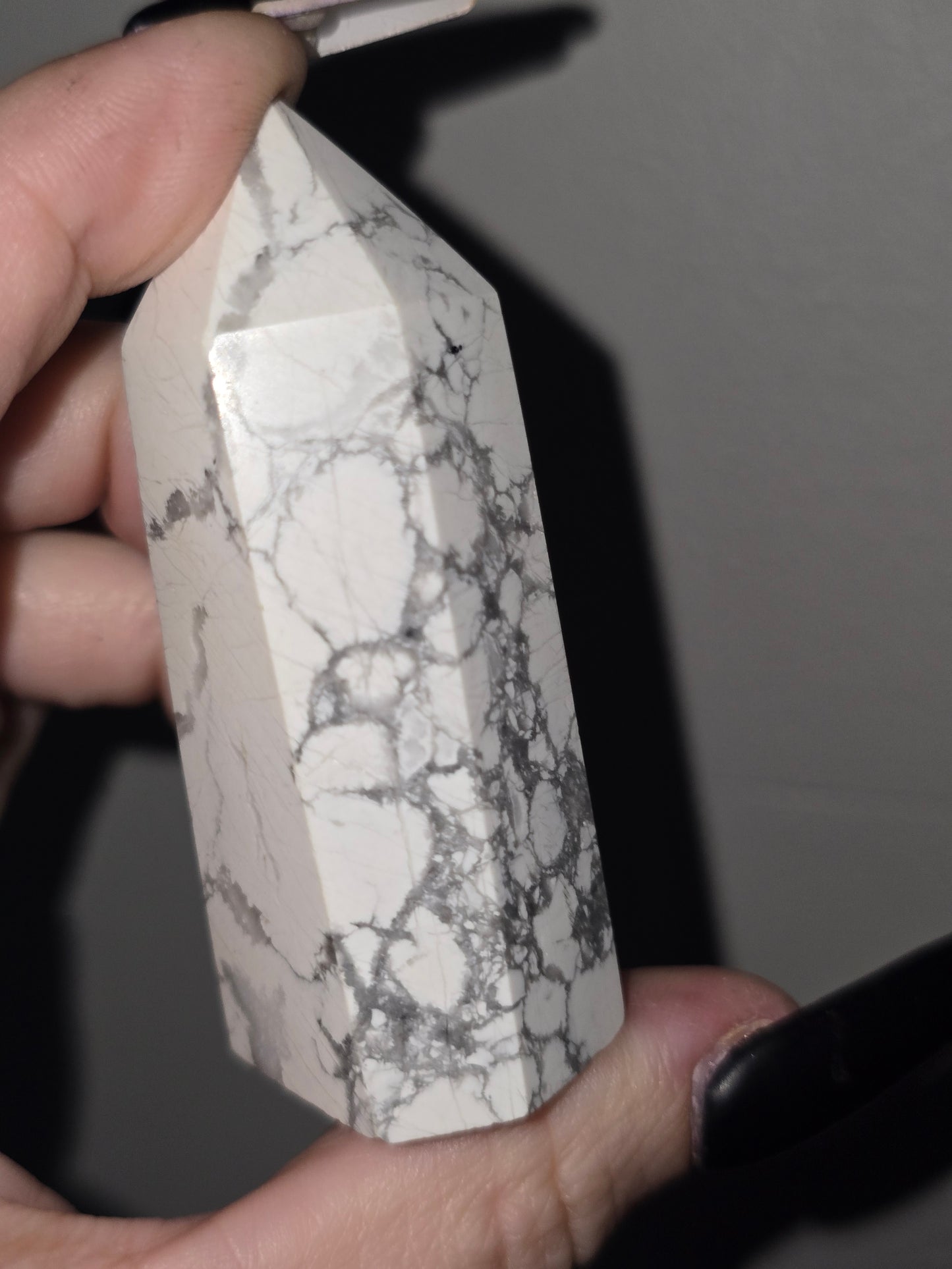 Howlite Tower | Patience, Calm & Peaceful Communication