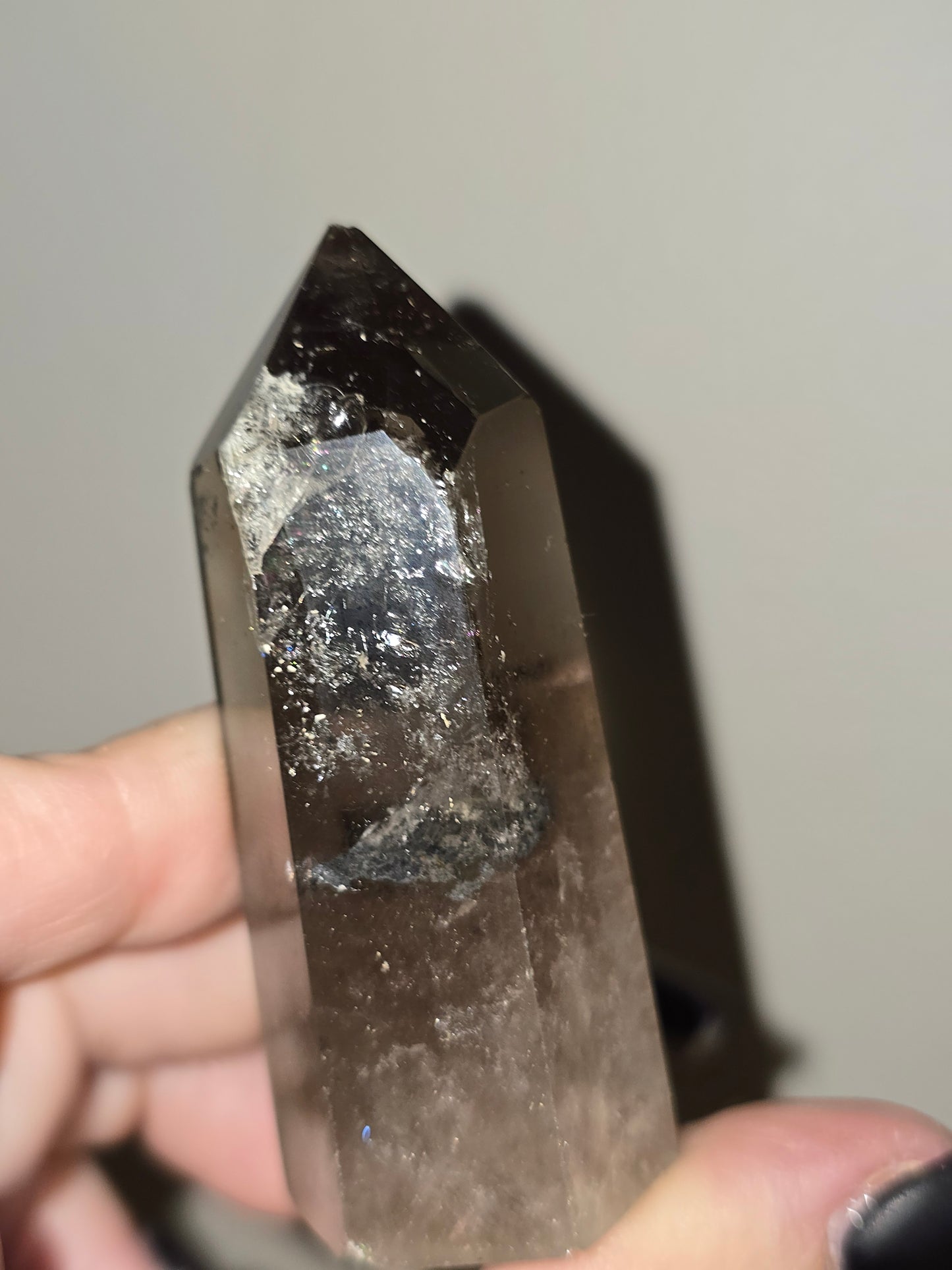 Rainbow Smoky Quartz Tower | Clarity, Grounding & Hidden Light