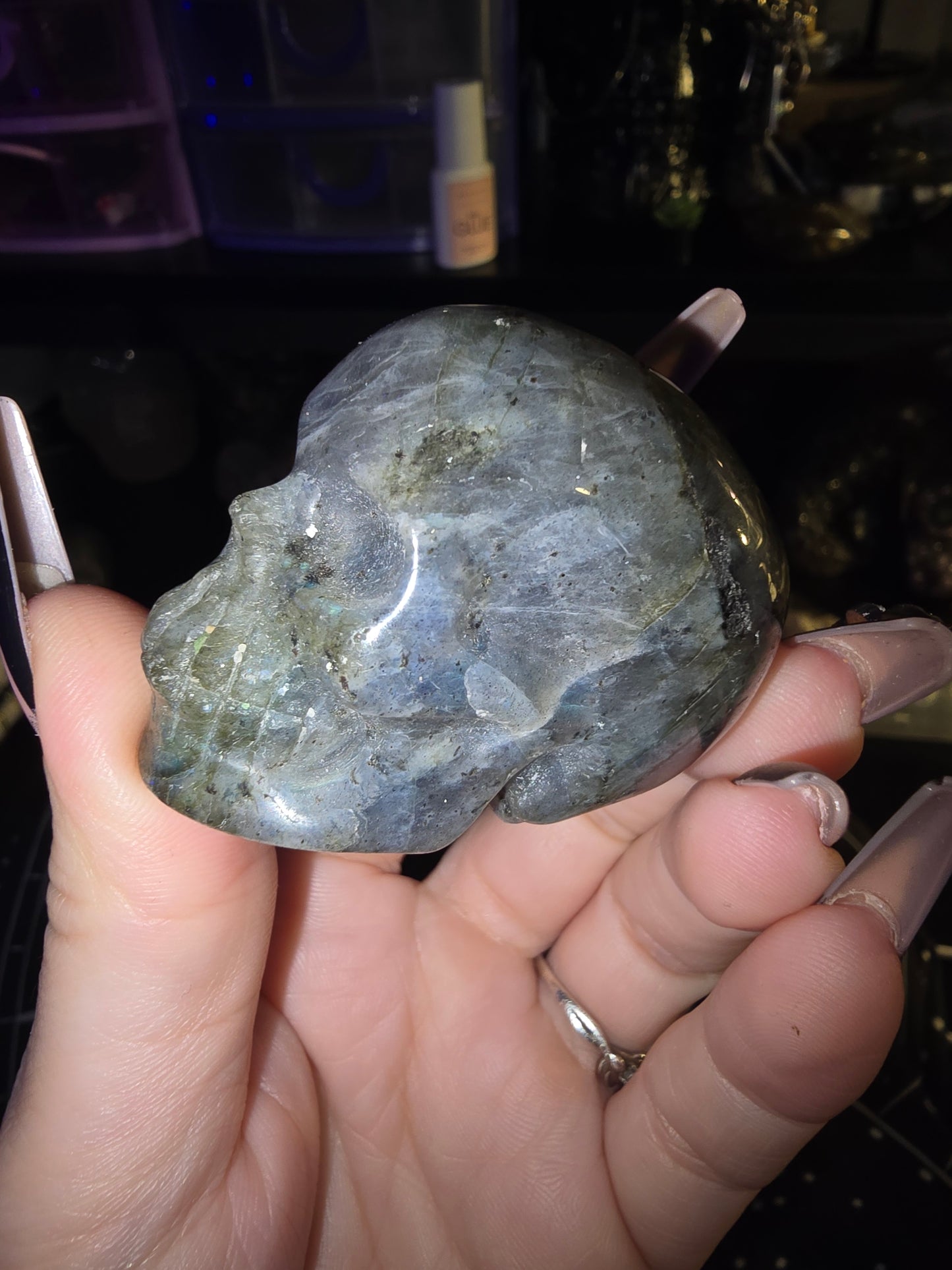 Labradorite Mini Skull 2
