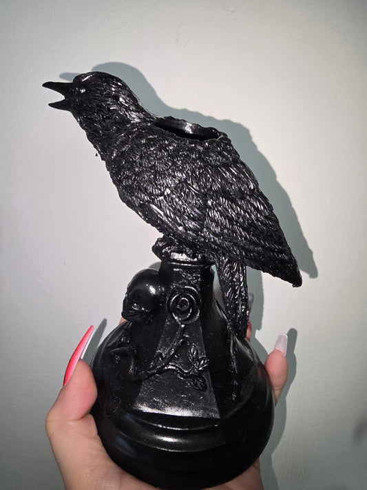Raven Candle Holder