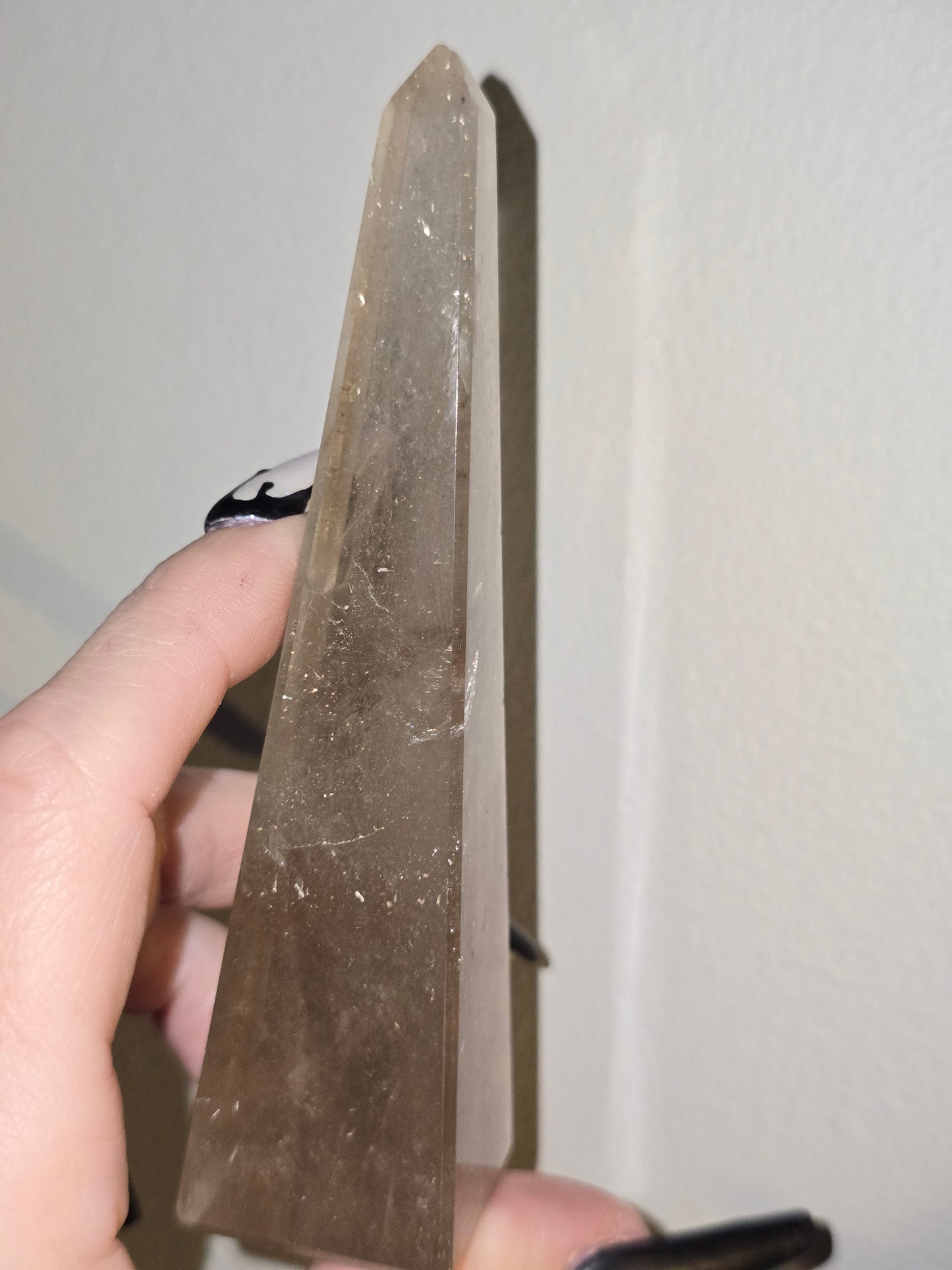Light Smoky Quartz Obelisk | Clarity, Grounding & Gentle Strength