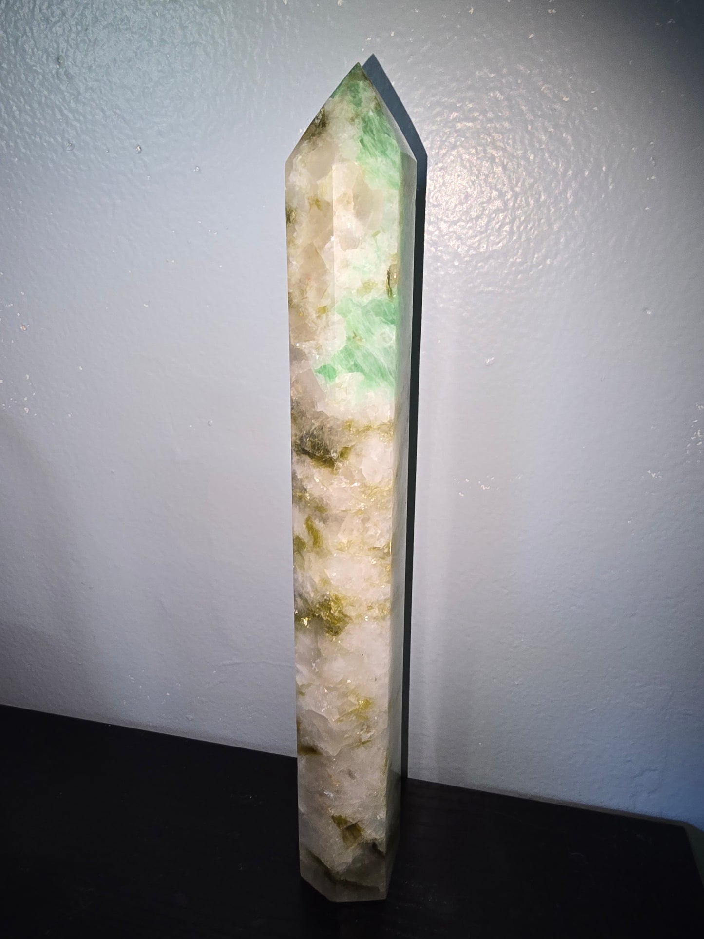 Moonstone,Green Tourmaline, Pheonix Stone Tower