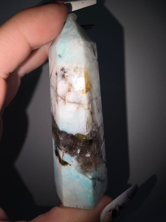 Amazonite, Smokey Quartz Tower