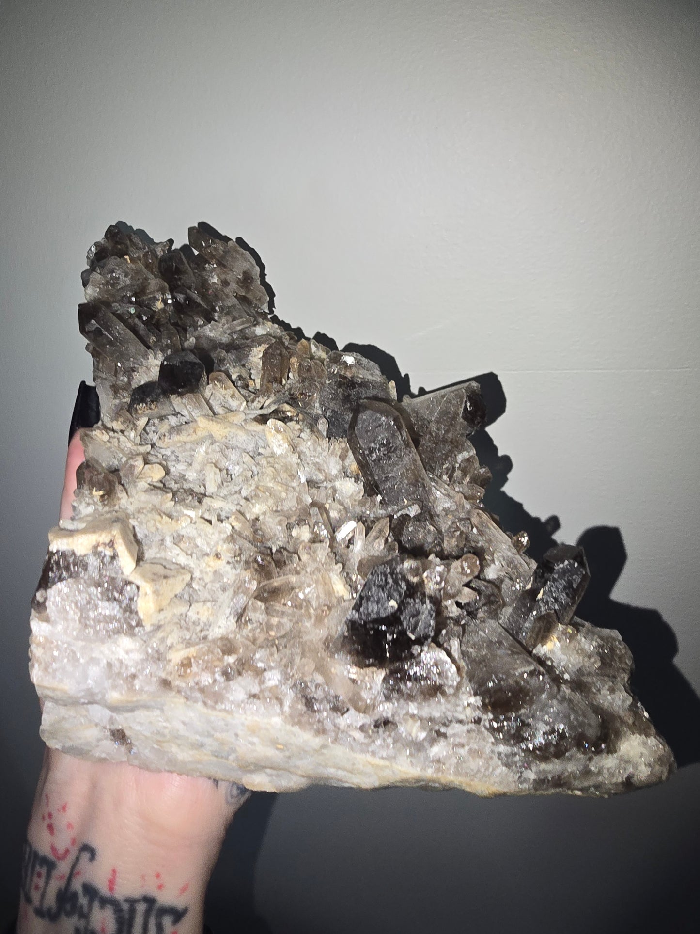 Large Smoky Quartz Cluster | 11-Inch Collector Statement Piece
