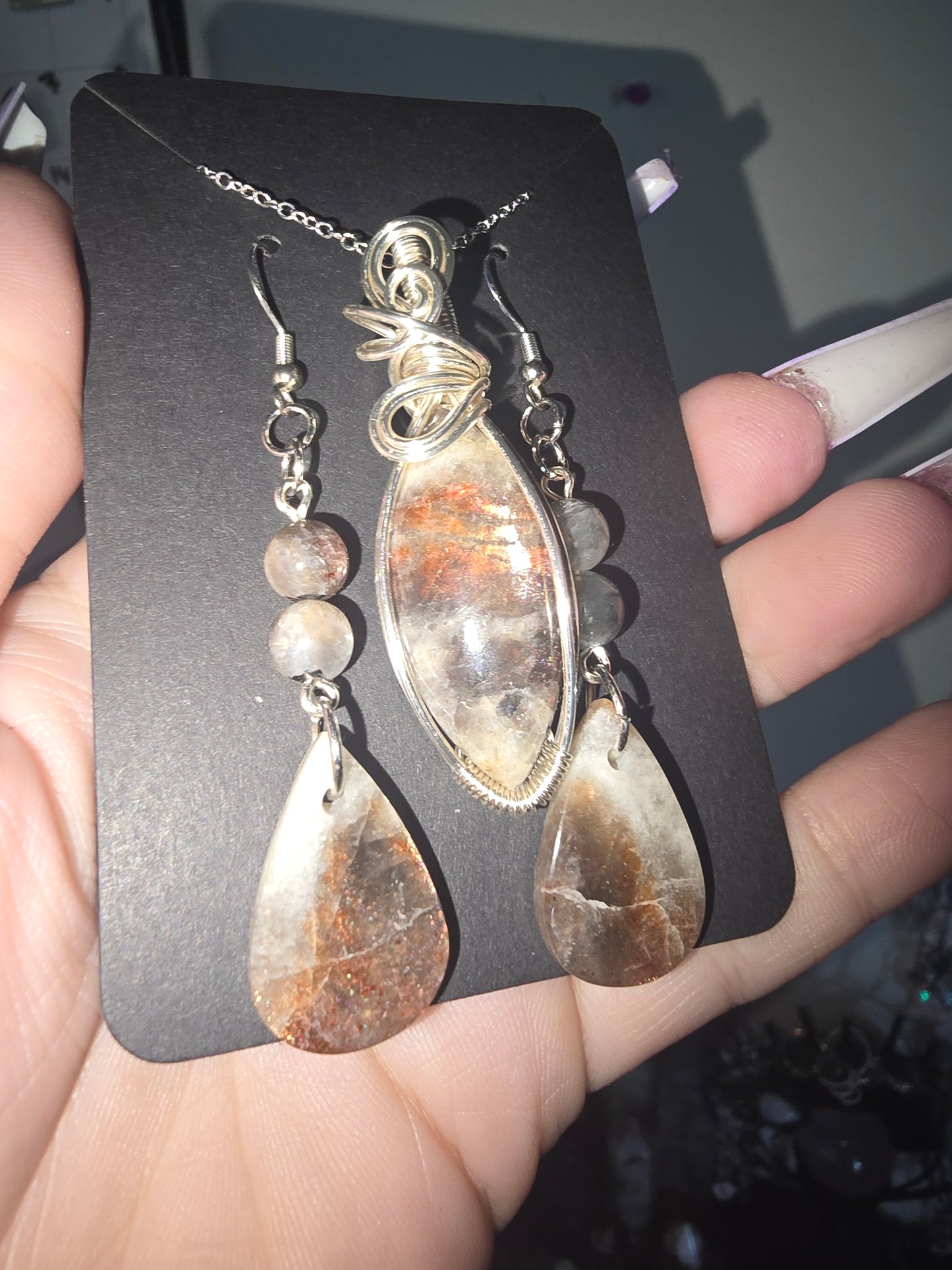 Coca Sunstone Moonstone Set