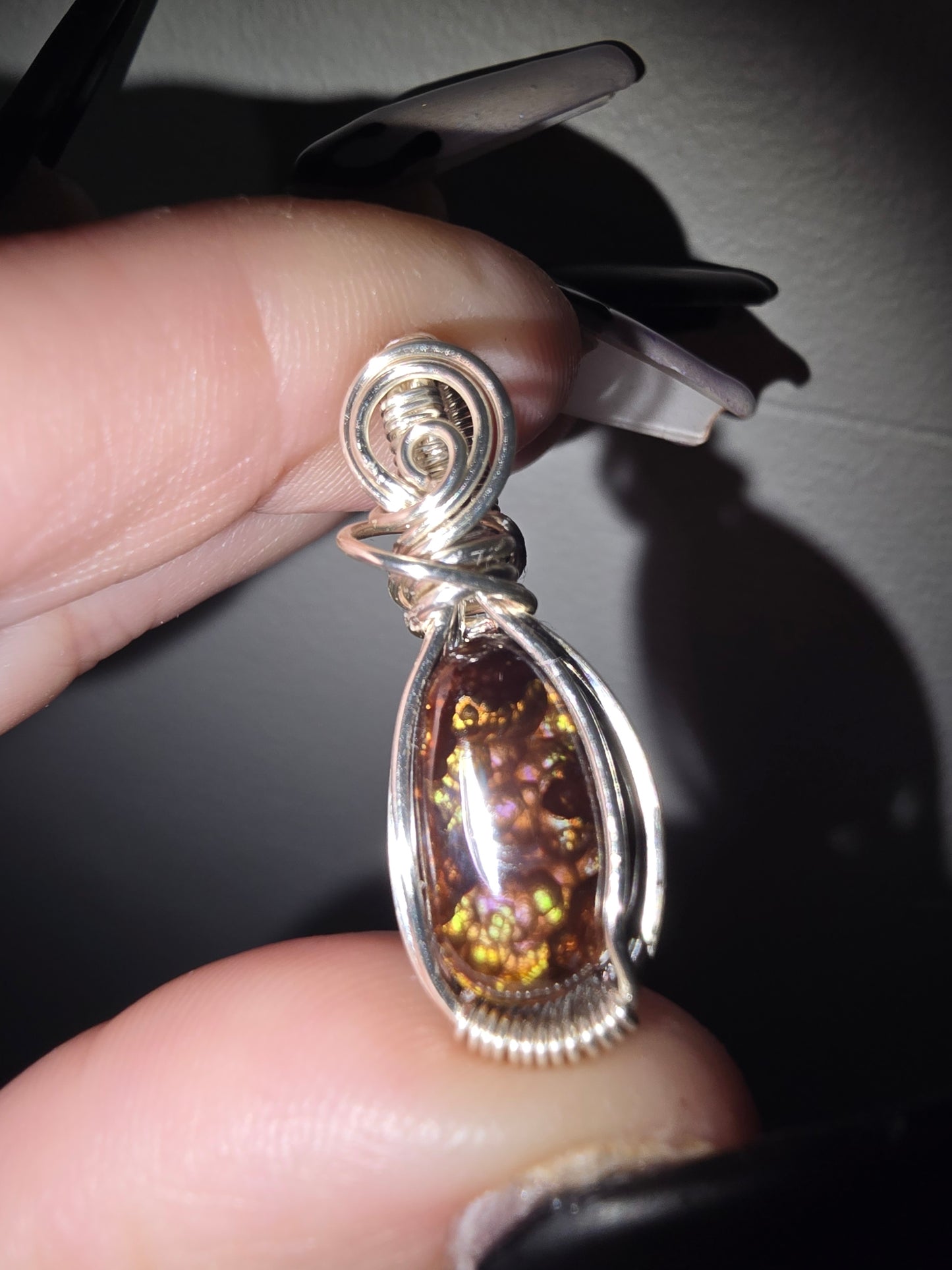 Fire Agate Pendant | Courage, Confidence & Personal Power