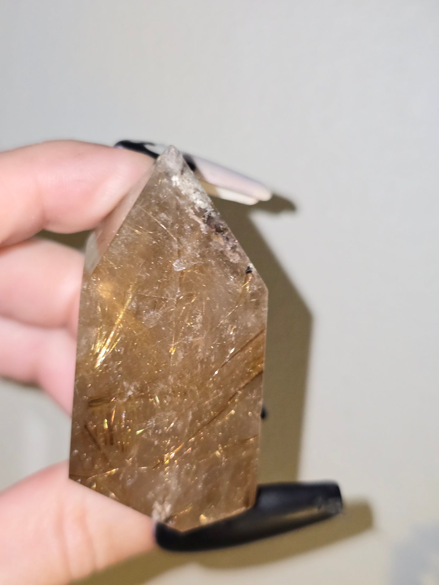 Golden Rutilated Quartz Tower | Manifestation, Clarity & Inspired Action