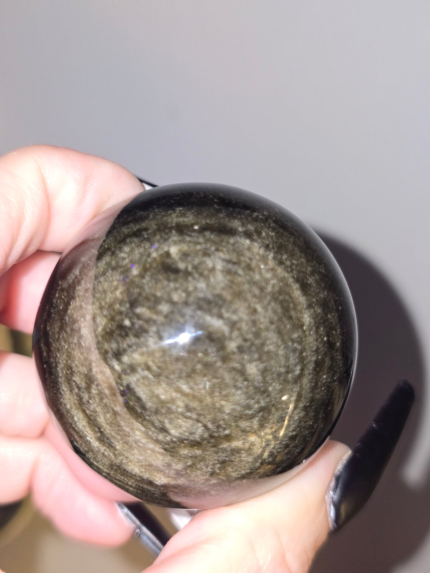 Gold Sheen Obsidian Sphere | Personal Power, Clarity & Protection