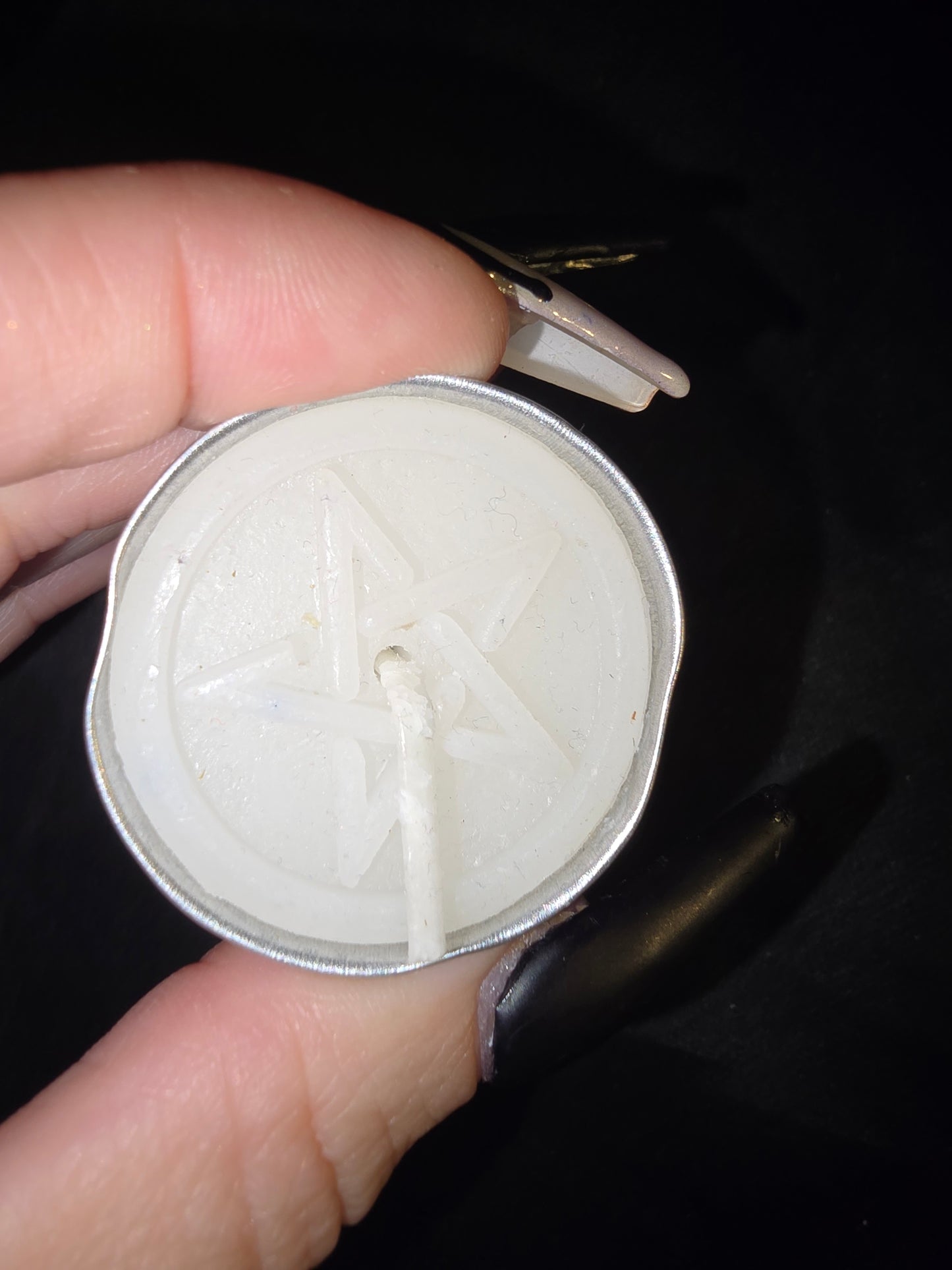 White Pentagram Tea Light Candle | Purification, Protection & Spiritual Clarity