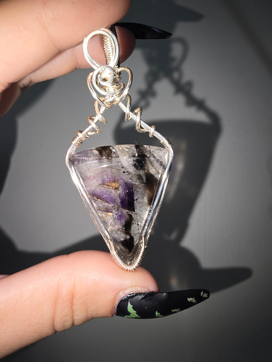 Super 7 Wrapped Pendant