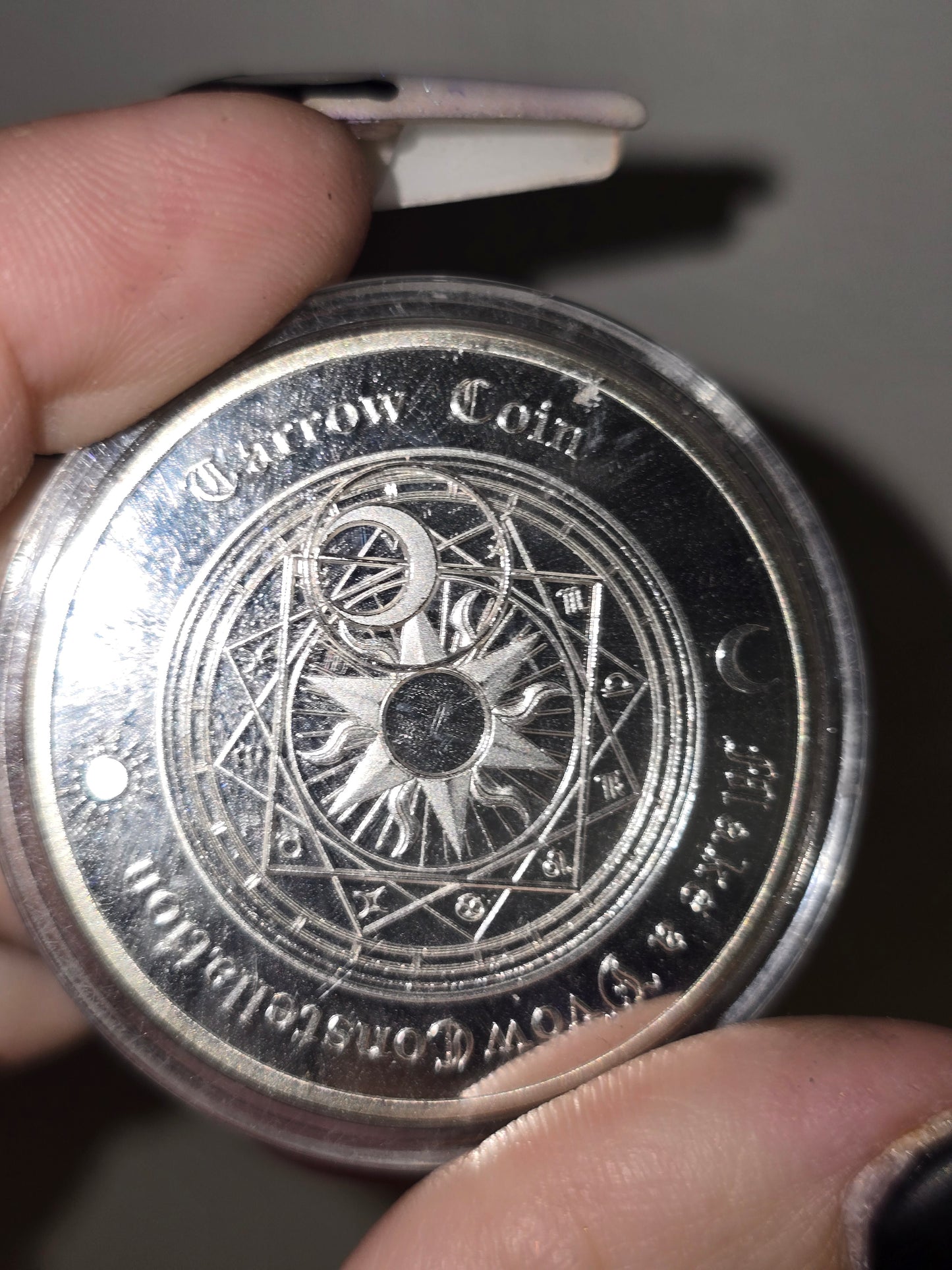 Celestial Zodiac Silver Coin | Astrology, Cosmic Wisdom & Celestial Symbolism