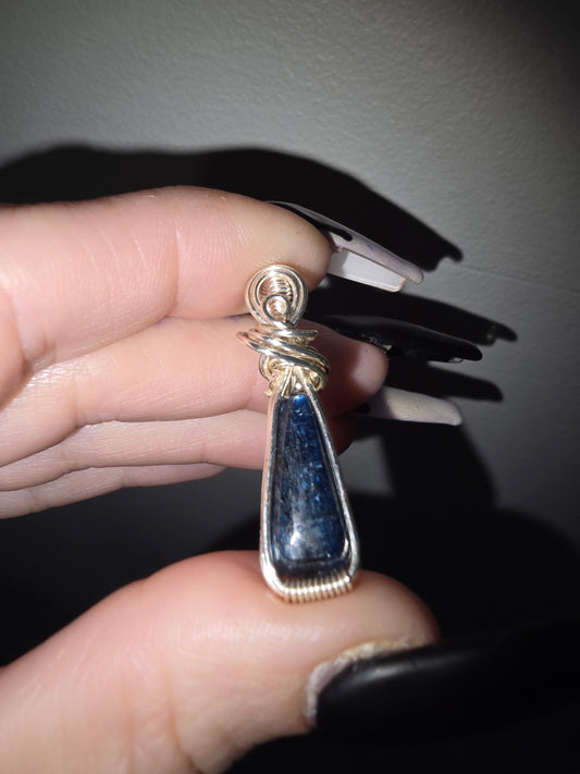 Gemmy Blue Kyanite Pendant | Communication, Alignment & Inner Truth