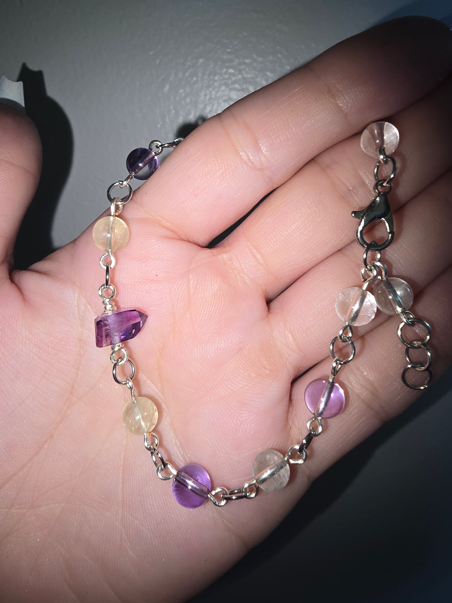 Handmade Beaded Ametrine Bracelet