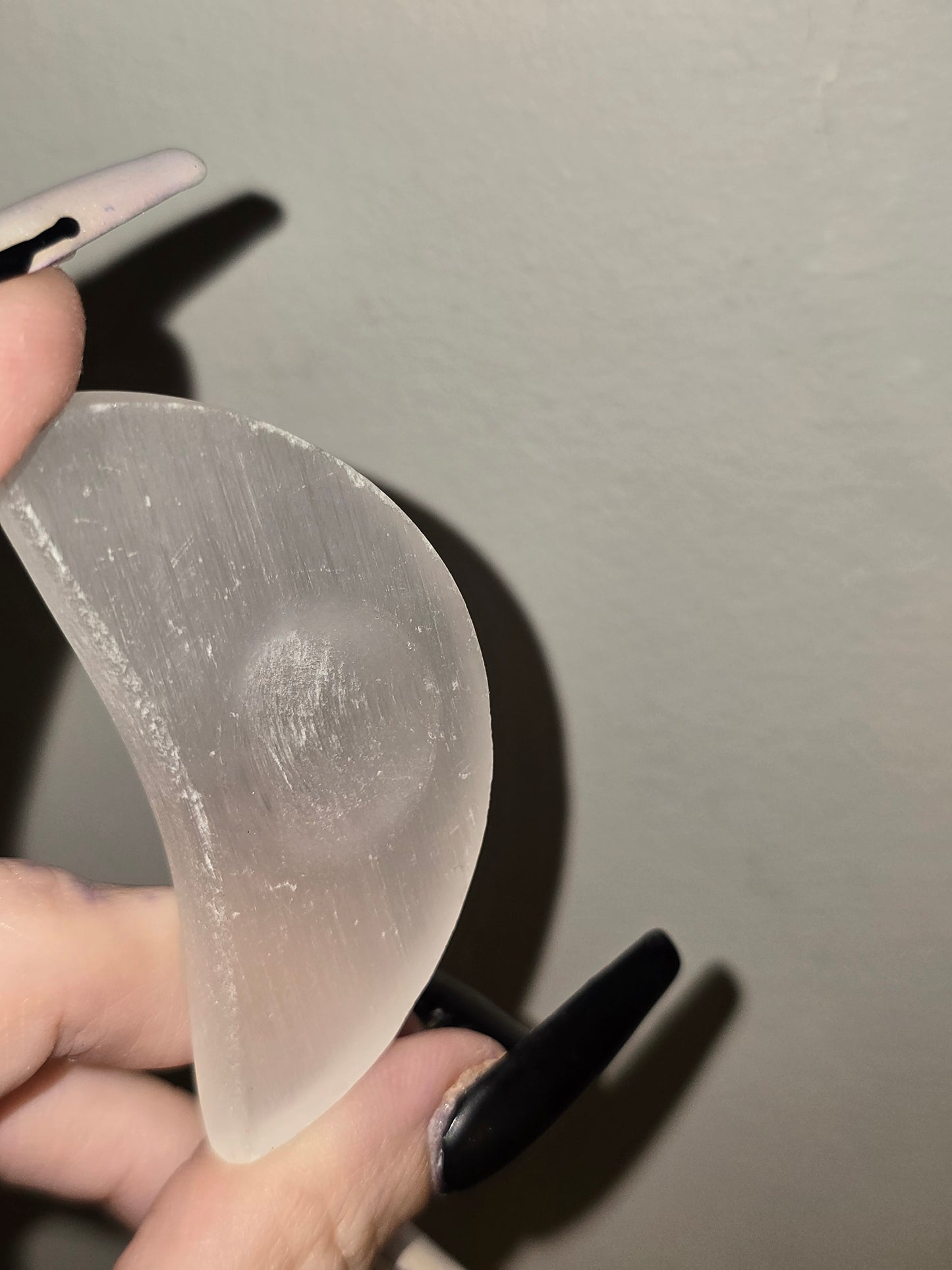 Moon Selenite Sphere Holder | Intuition, Cleansing & Celestial Décor