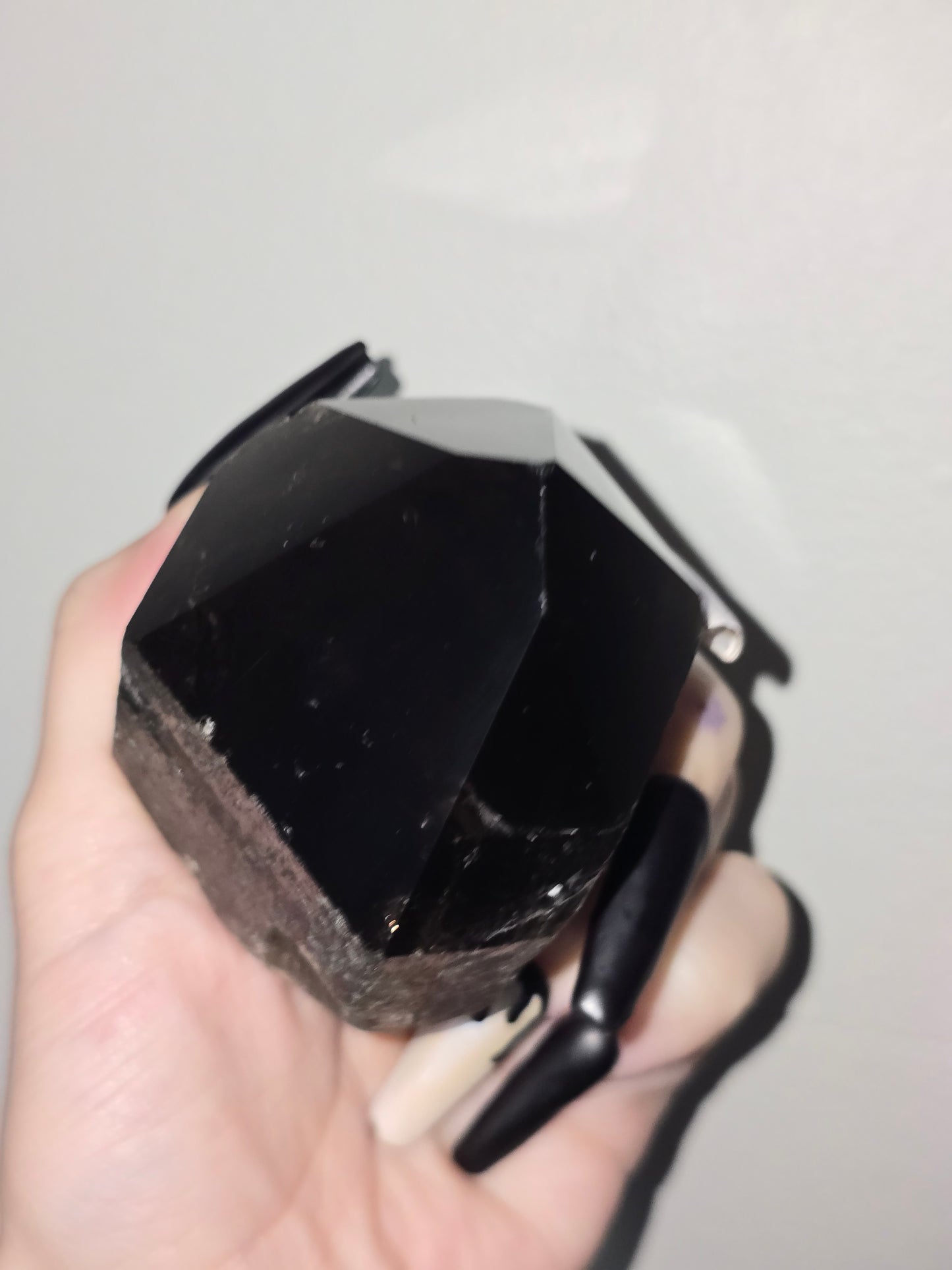 Dark Smoky Quartz Point | Grounding, Protection & Hidden Beauty