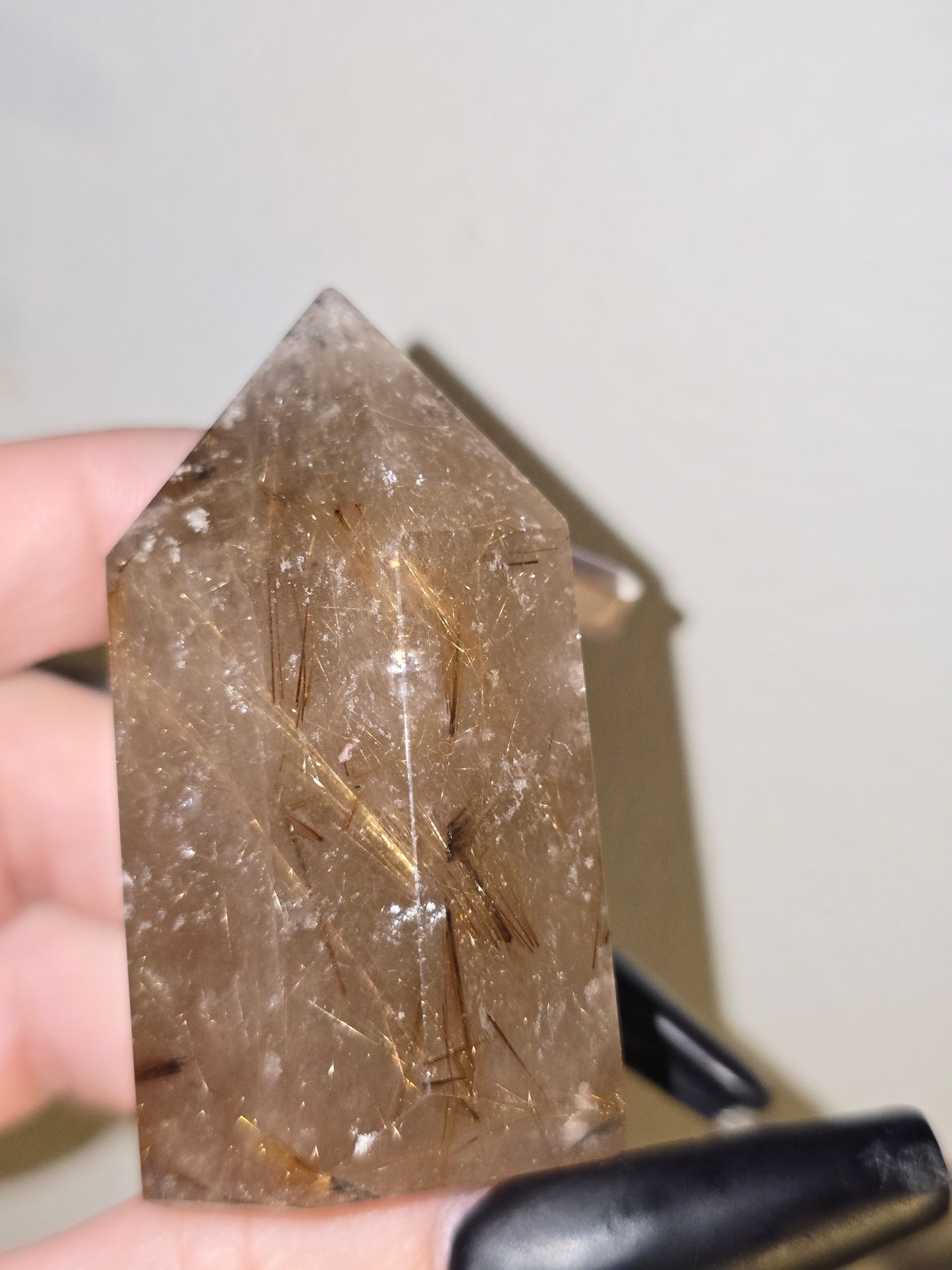 Golden Rutilated Quartz Tower | Manifestation, Clarity & Inspired Action