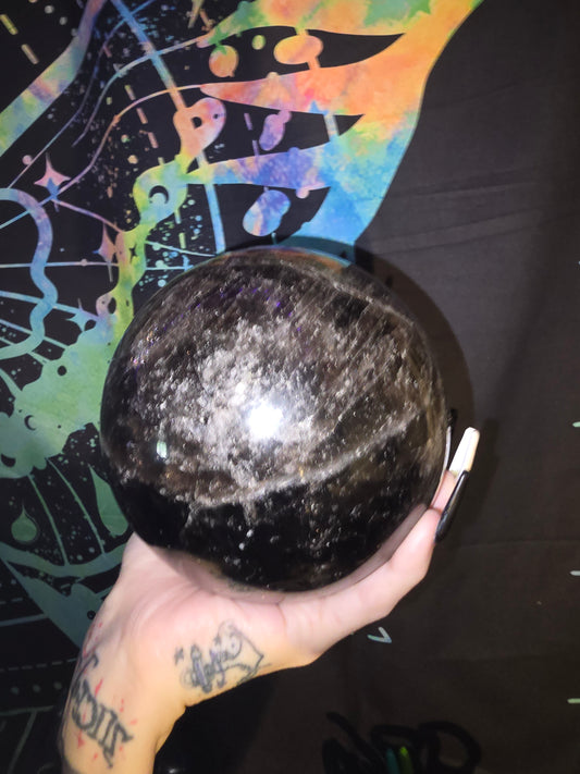 Oversized Smoky Quartz Sphere | 6 lbs 13.9 oz Collector Statement Piece
