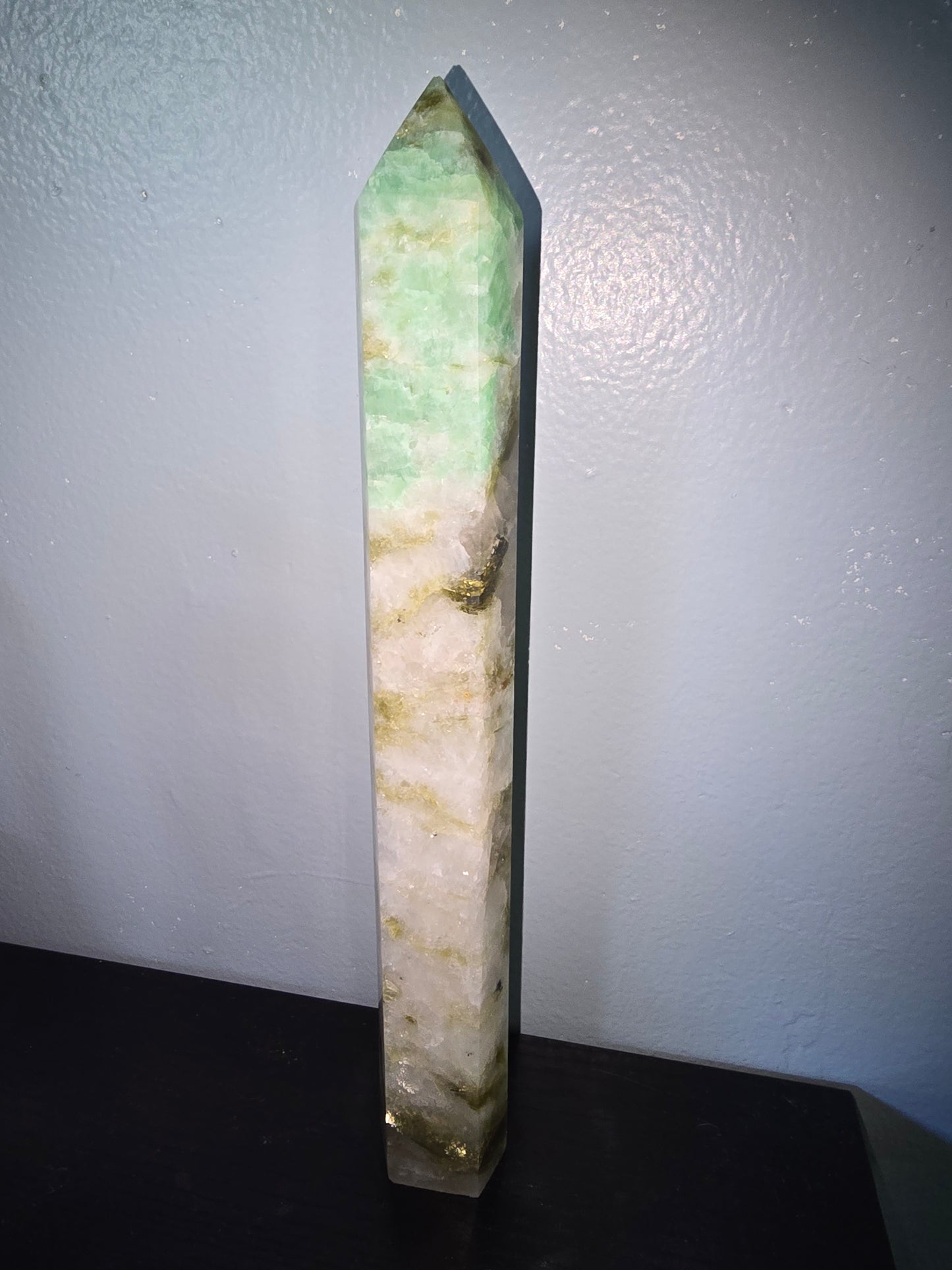Moonstone,Green Tourmaline, Pheonix Stone Tower