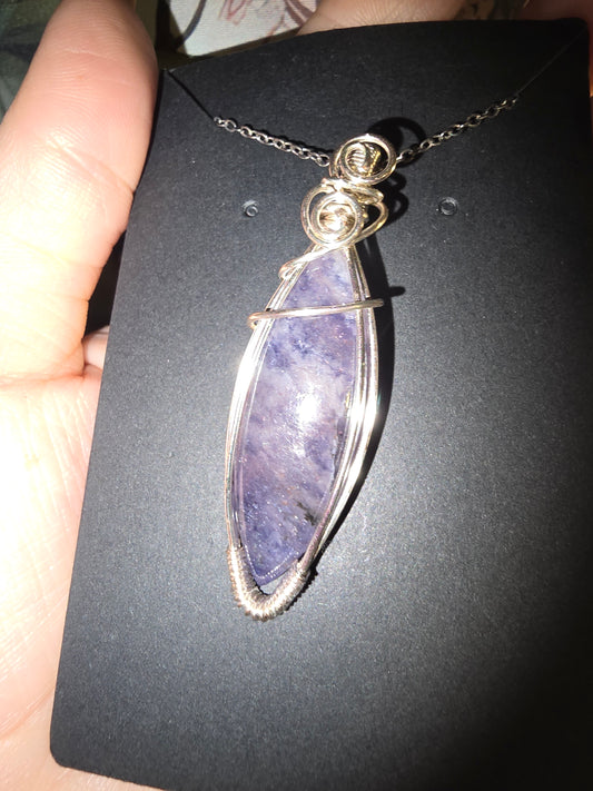 Iolite and Sunstone Pendant