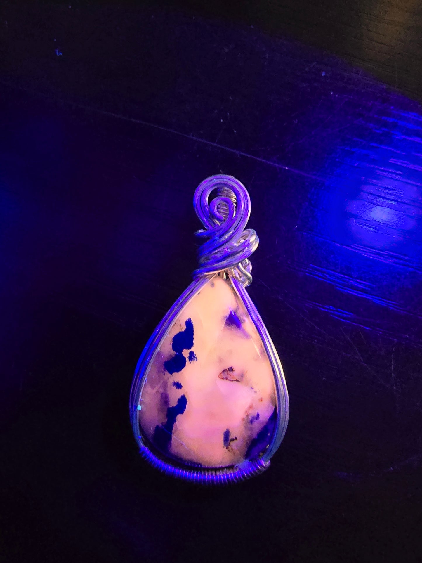 Afganite Wrapped Pendant