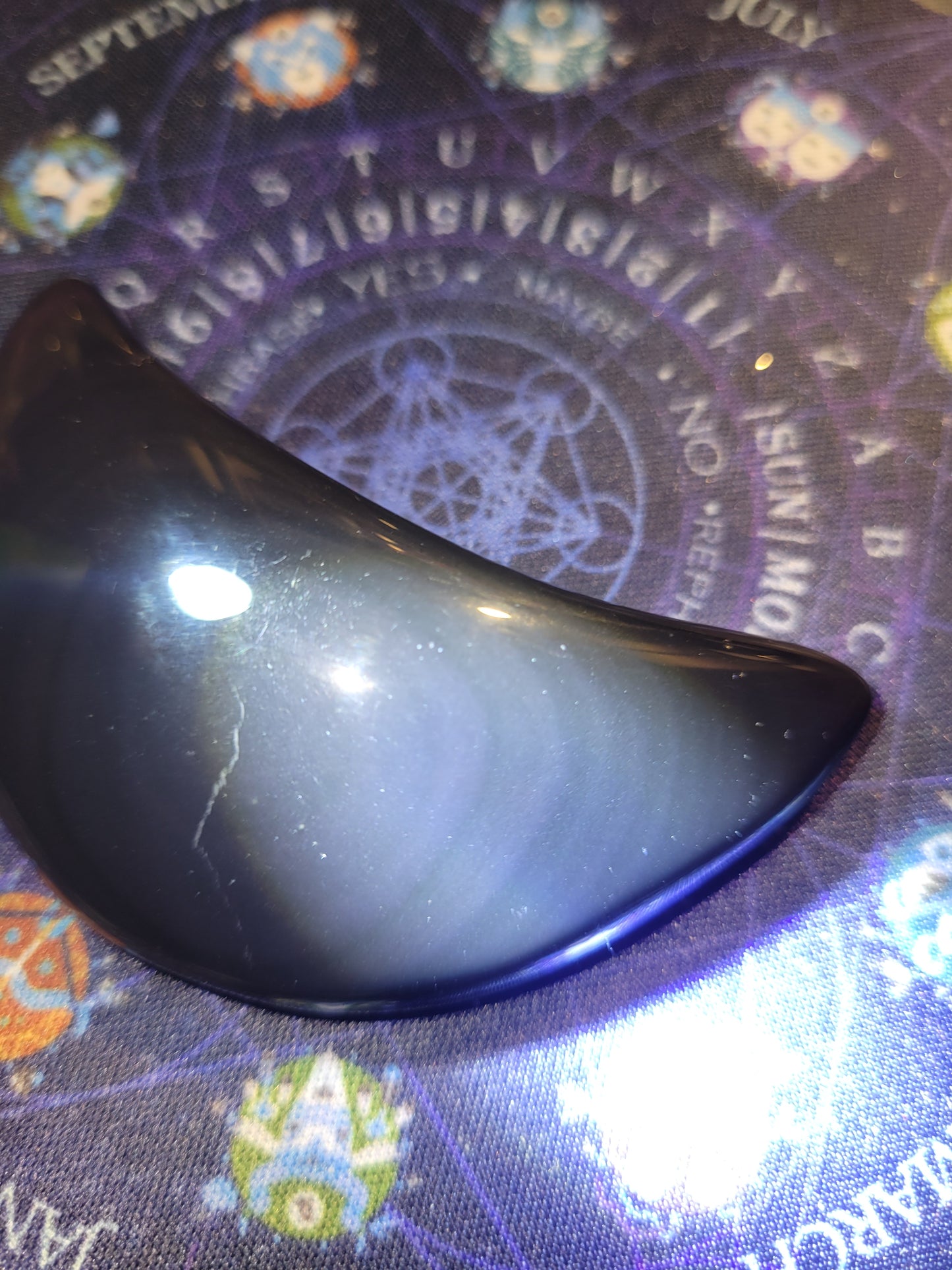 Rainbow Obsidian Moon