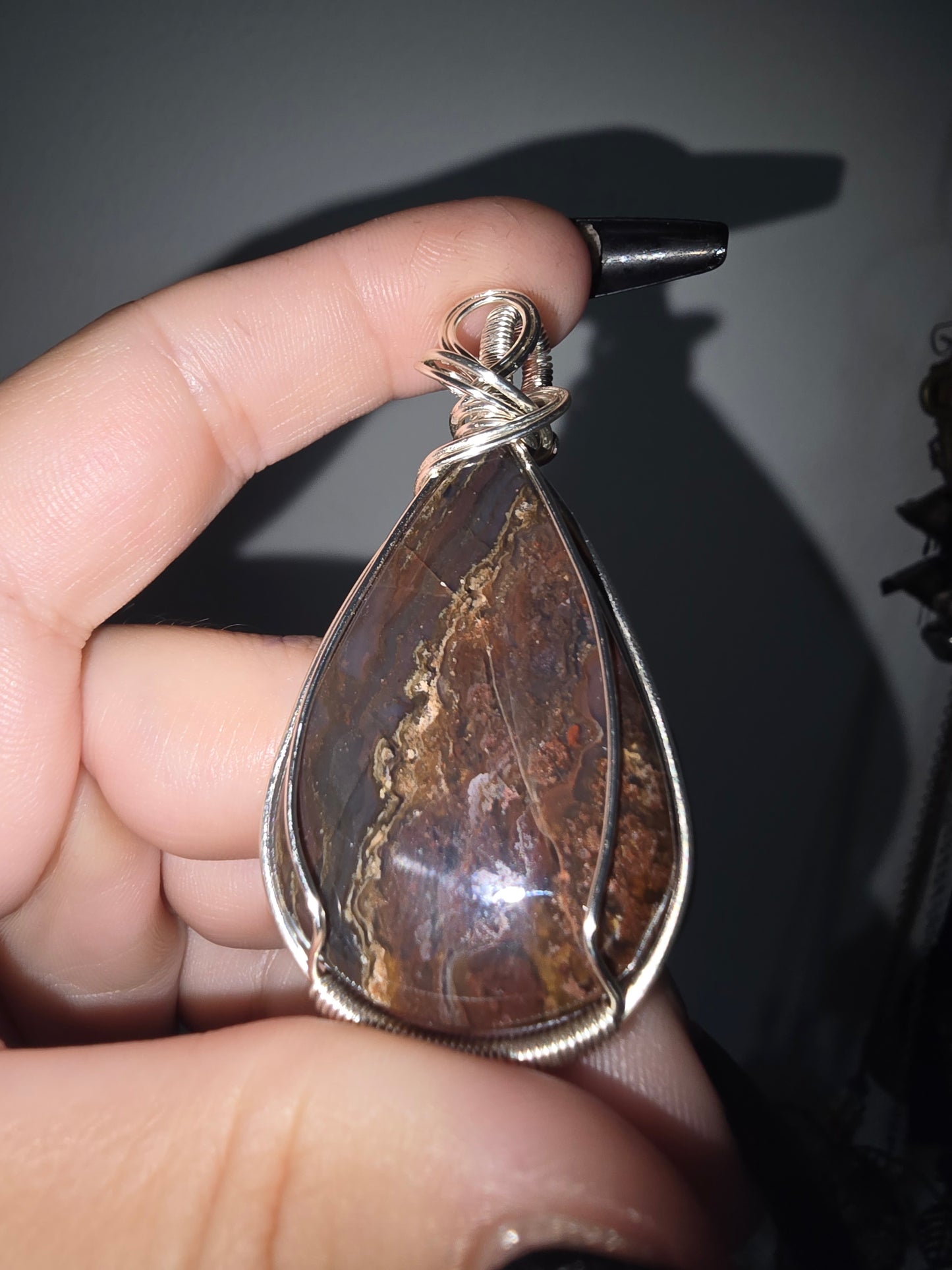 Agate Wrapped Pendant