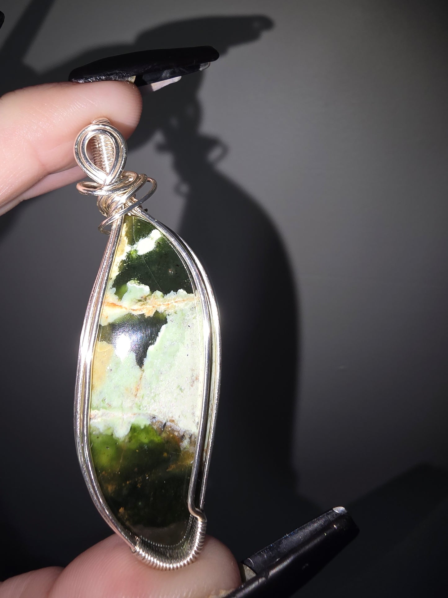 Turkish Chrome Chalcedony Pendant | Harmony, Growth & Emotional Balance