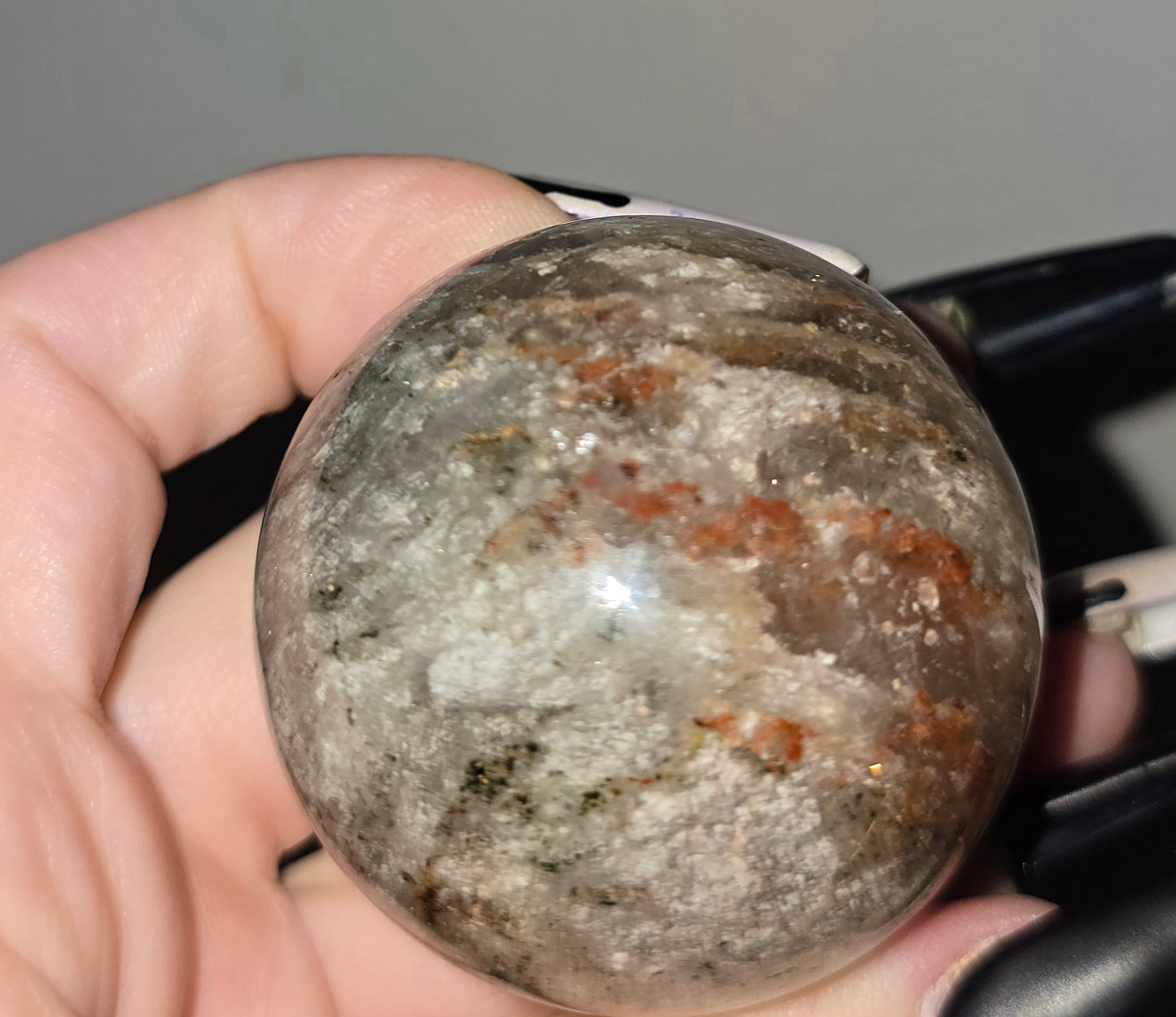 Thousand Layer Garden Quartz Sphere | Growth, Wisdom & Transformation