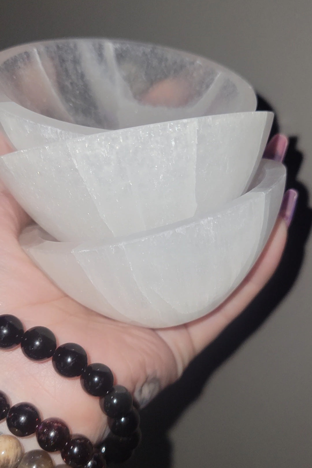 Selenite bowls