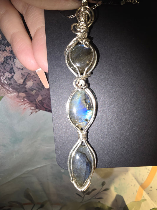 Labradorite Pendant | Intuition & Protection Crystal Jewelry