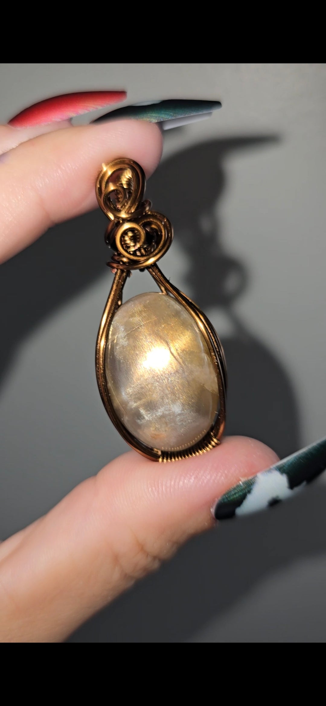 Star Black Moonstone Pendant