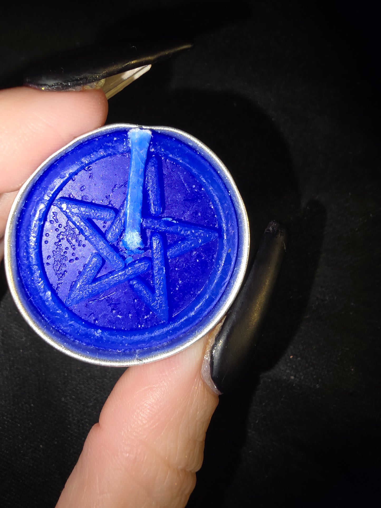 Blue Pentagram Tea Light Candle | Intuition, Communication & Inner Wisdom