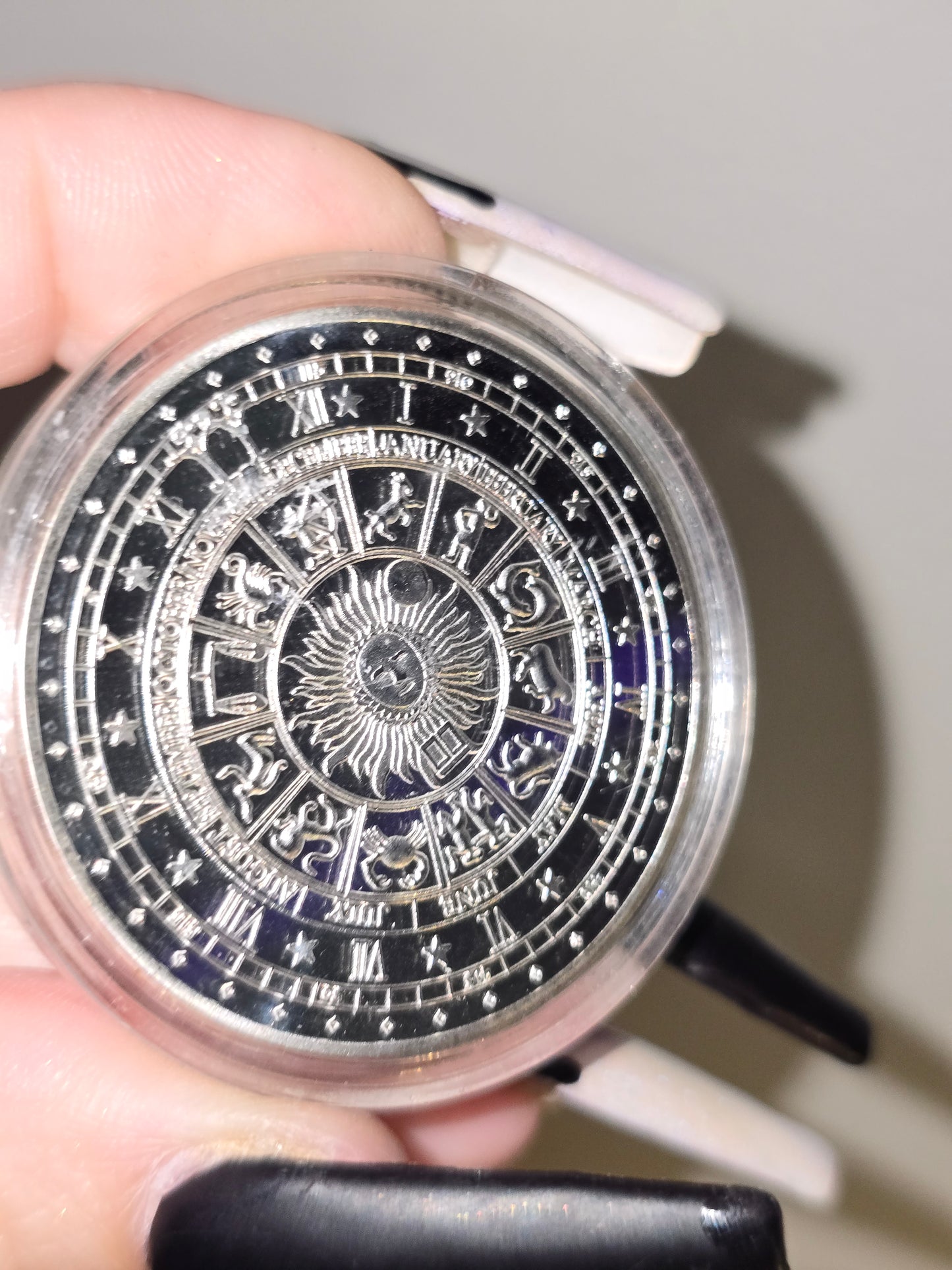 Celestial Zodiac Silver Coin | Astrology, Cosmic Wisdom & Celestial Symbolism
