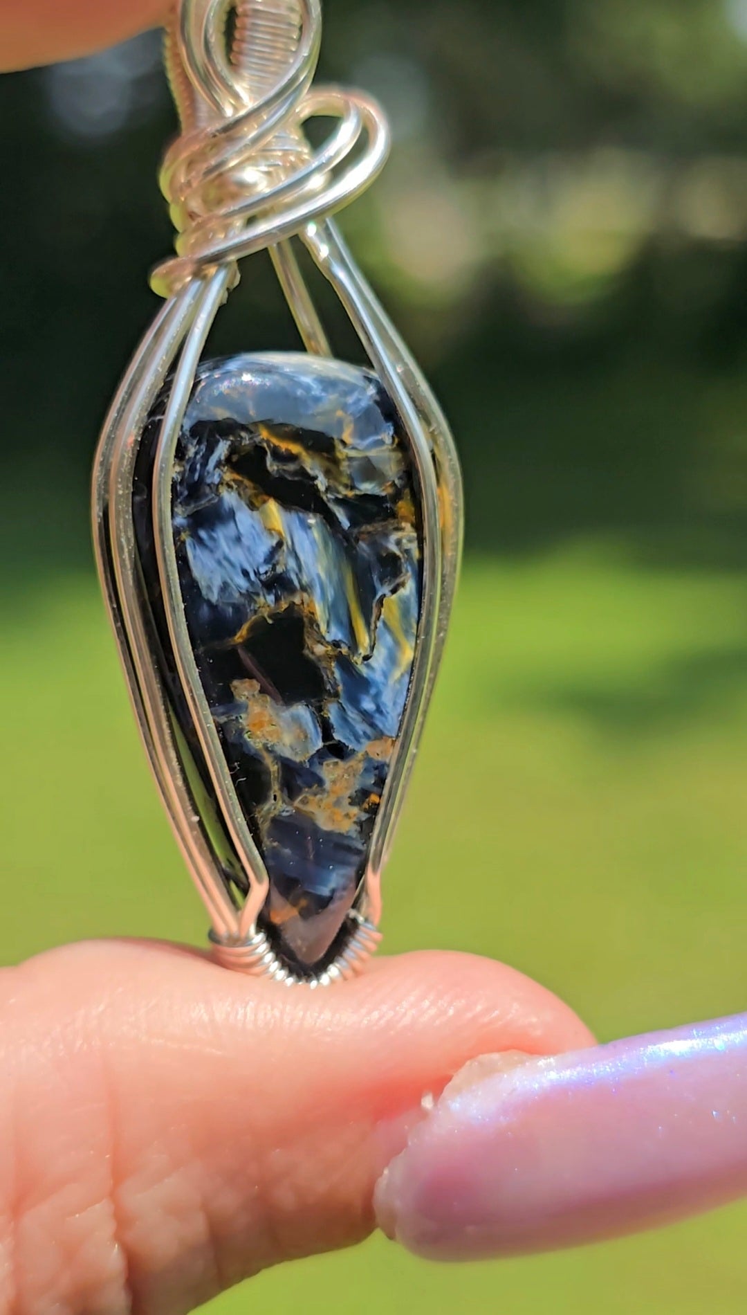 Pietersite Pendant | Natural Crystal Jewelry