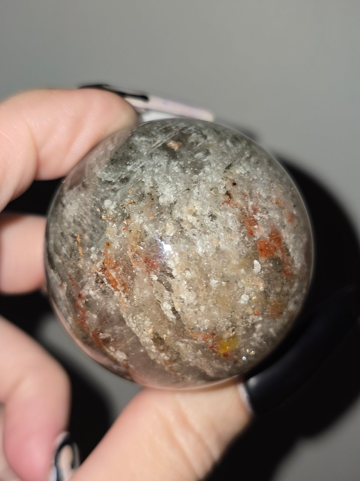 Thousand Layer Garden Quartz Sphere | Growth, Wisdom & Transformation