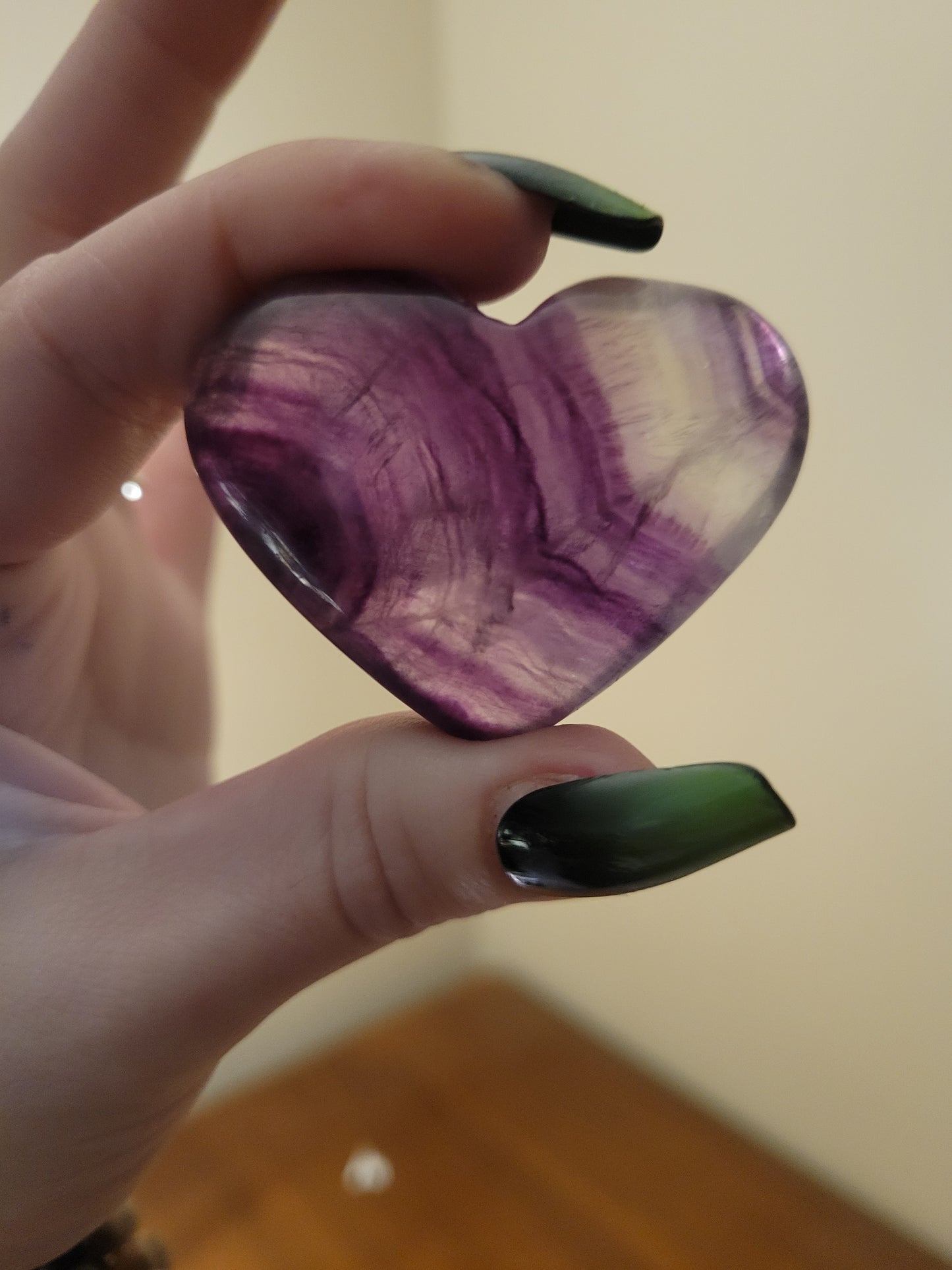 Fluorite heart