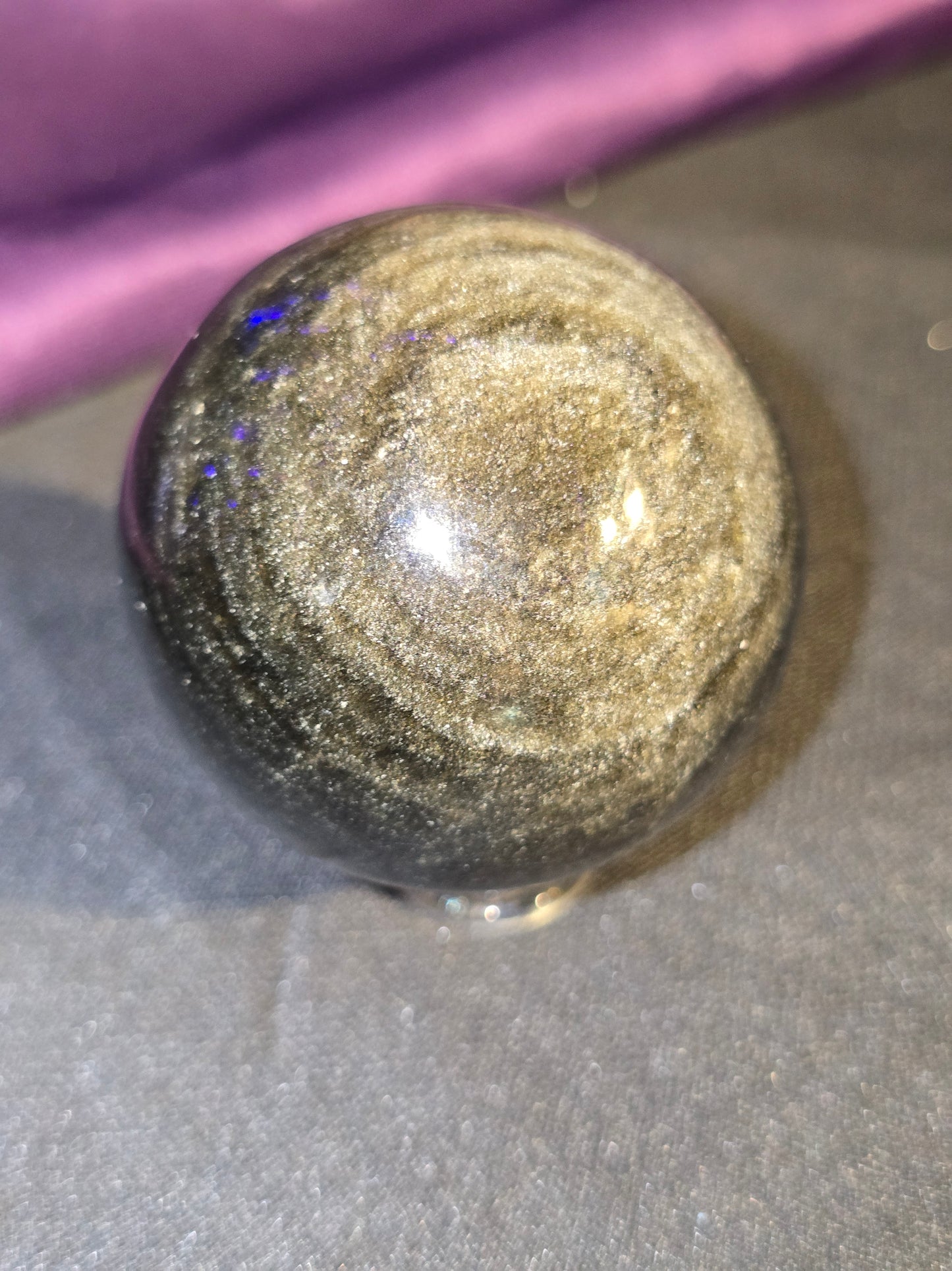 Gold Sheen Obsidian Sphere | Personal Power, Clarity & Protection