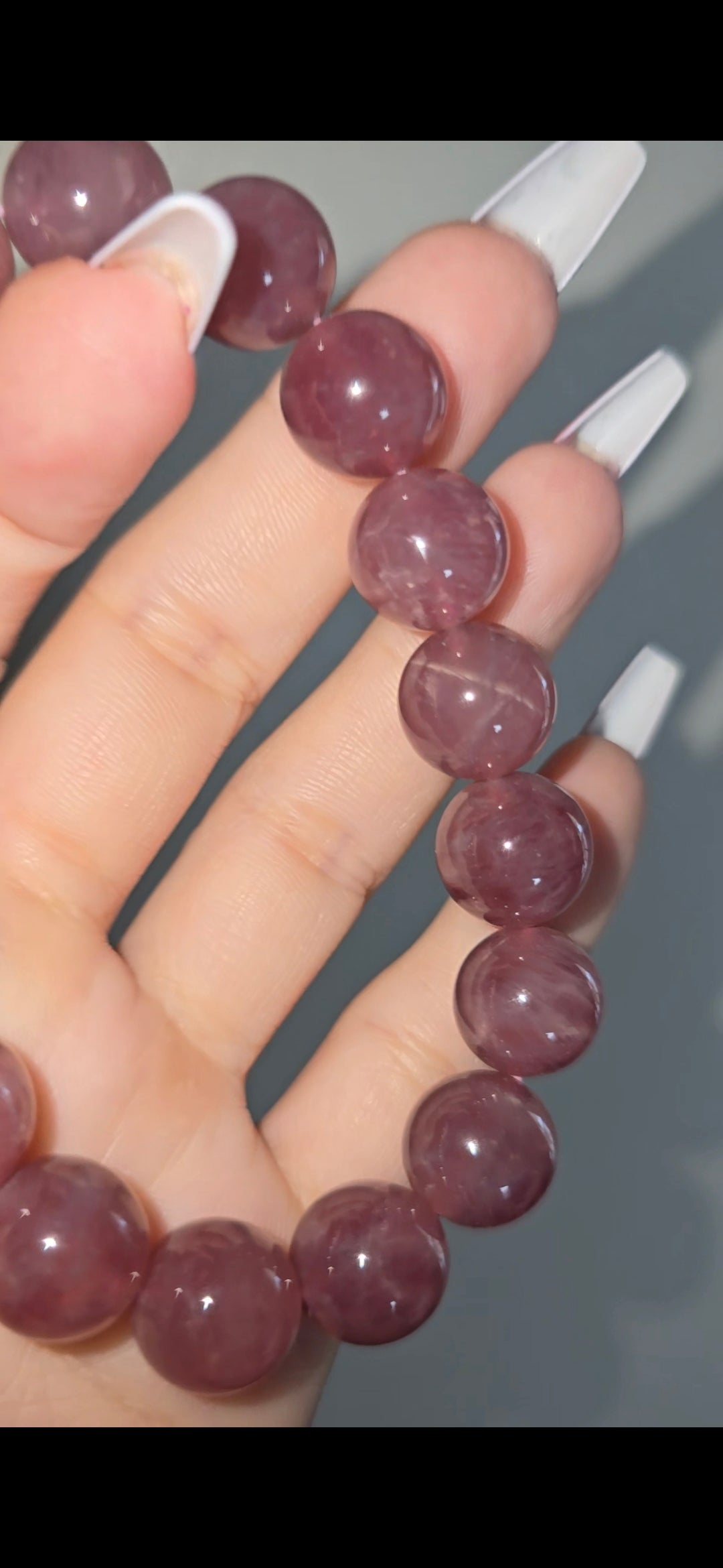 Lavender Rose Quartz Bracelet