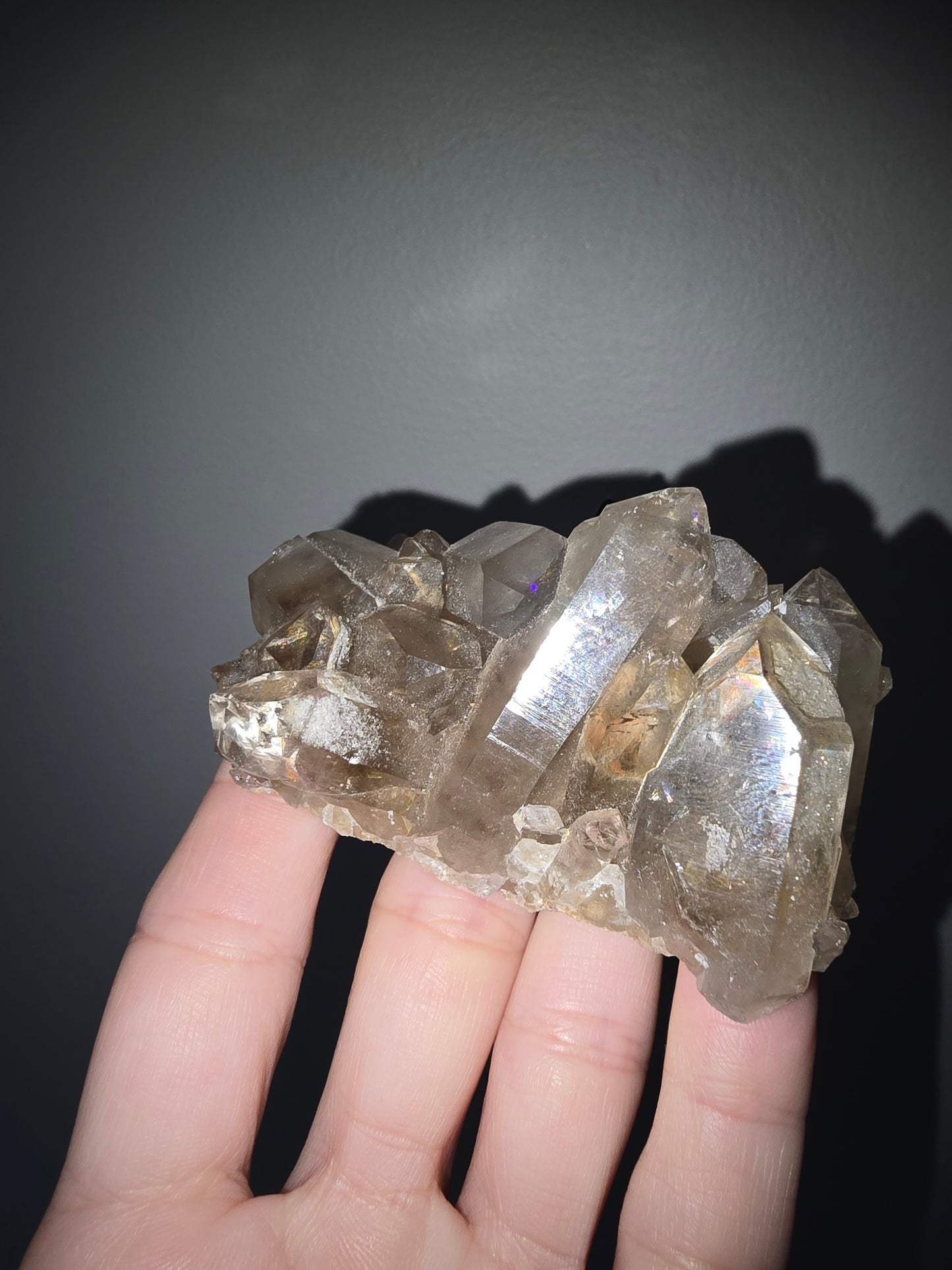 Raw Smoky Quartz Cluster | Grounding, Protection & Emotional Resilience