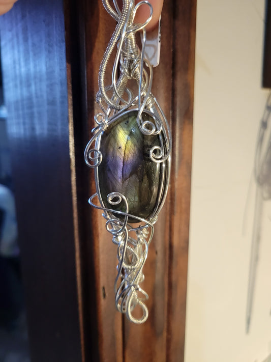 Labradorite Pendant | Intuition & Protection Crystal Jewelry