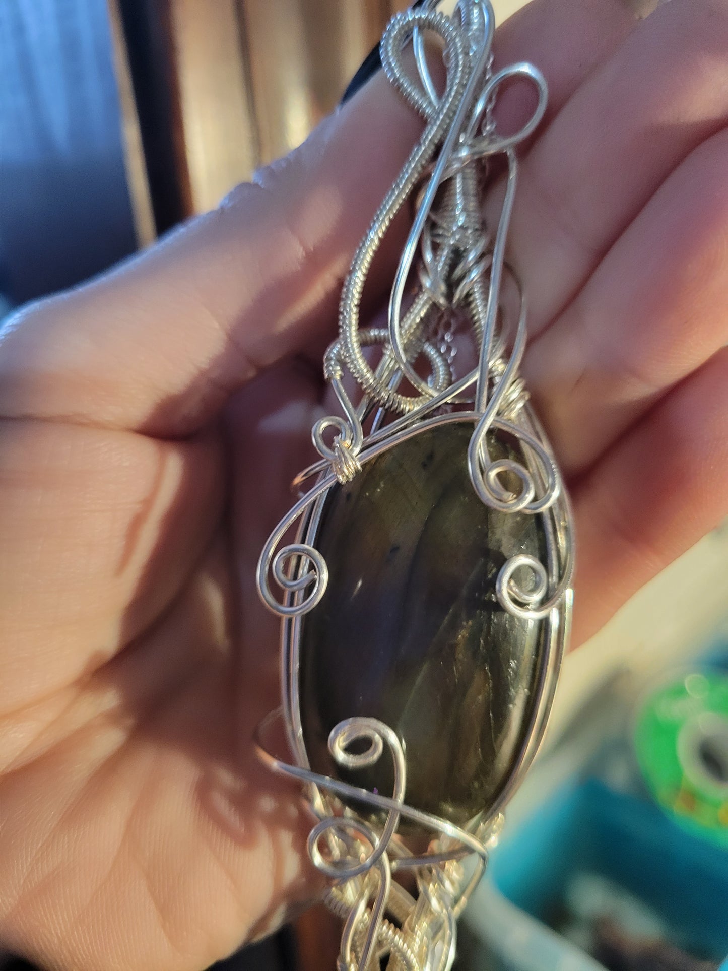 Large Labradorite Pendant