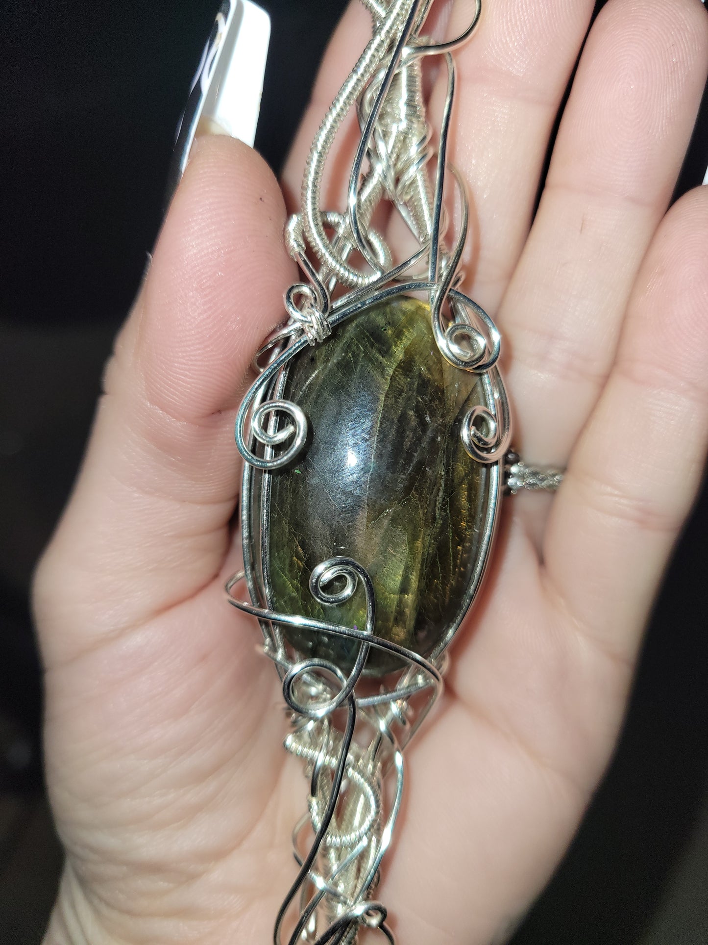 Large Labradorite Pendant